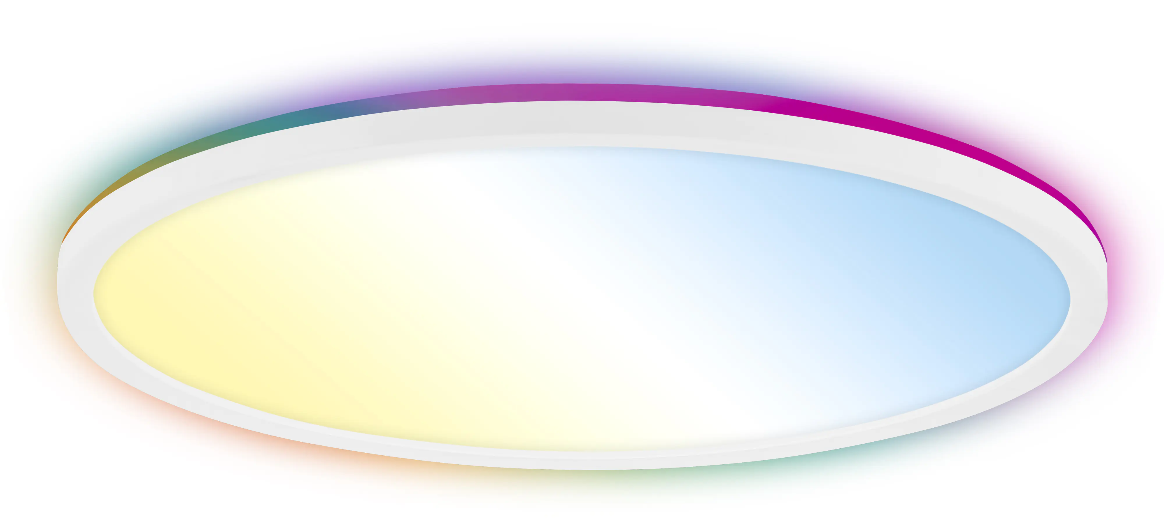 Briloner LED-Panelleuchte Slim Ø 42 cm weiß RGB dimmbar