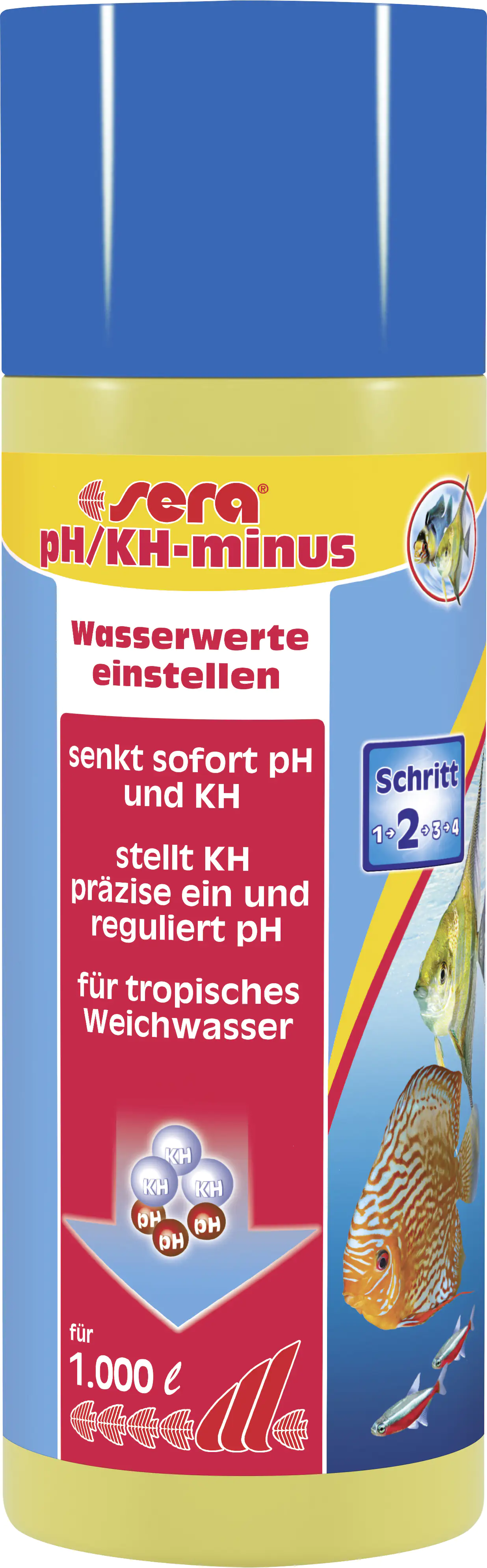 4001942035507 Sera Aquariumwasseraufbereiter pH-KH-minus 250 ml