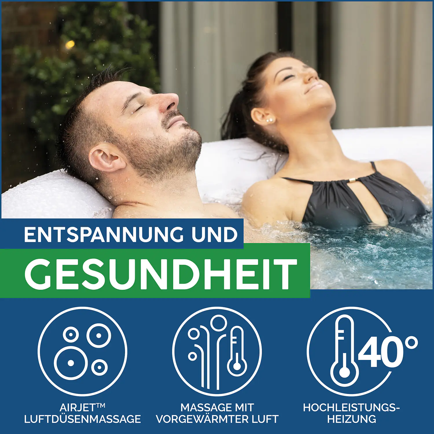 Bestway Whirlpool LAY-Z-SPA Miami AirJet 180 x 66 cm, rund Bestway Whirlpool LAY-Z-SPA Miami AirJet 180 x 66 cm, rund