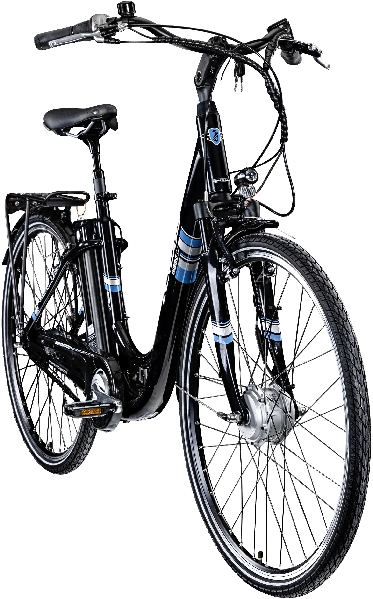 Zündapp E-Bike City Green 3.7 700c Damen 28 Zoll RH 48cm 7-Gang 374 Wh schwarz blau Zündapp E-Bike City Green 3.7 700c Damen 28 Zoll RH 48cm 7-Gang 374 Wh schwarz blau