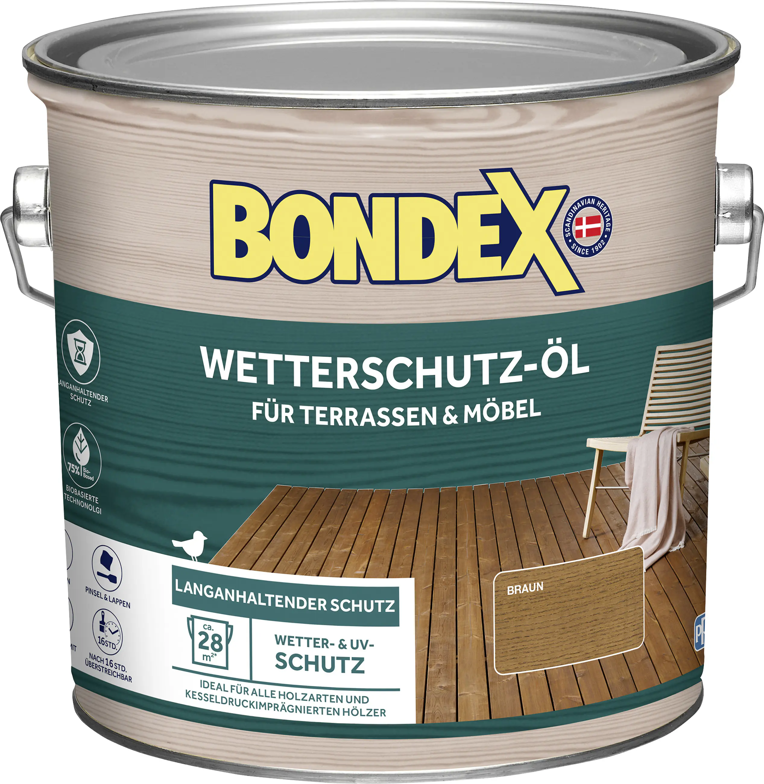 Bondex Wetterschutzöl 2,5 L braun