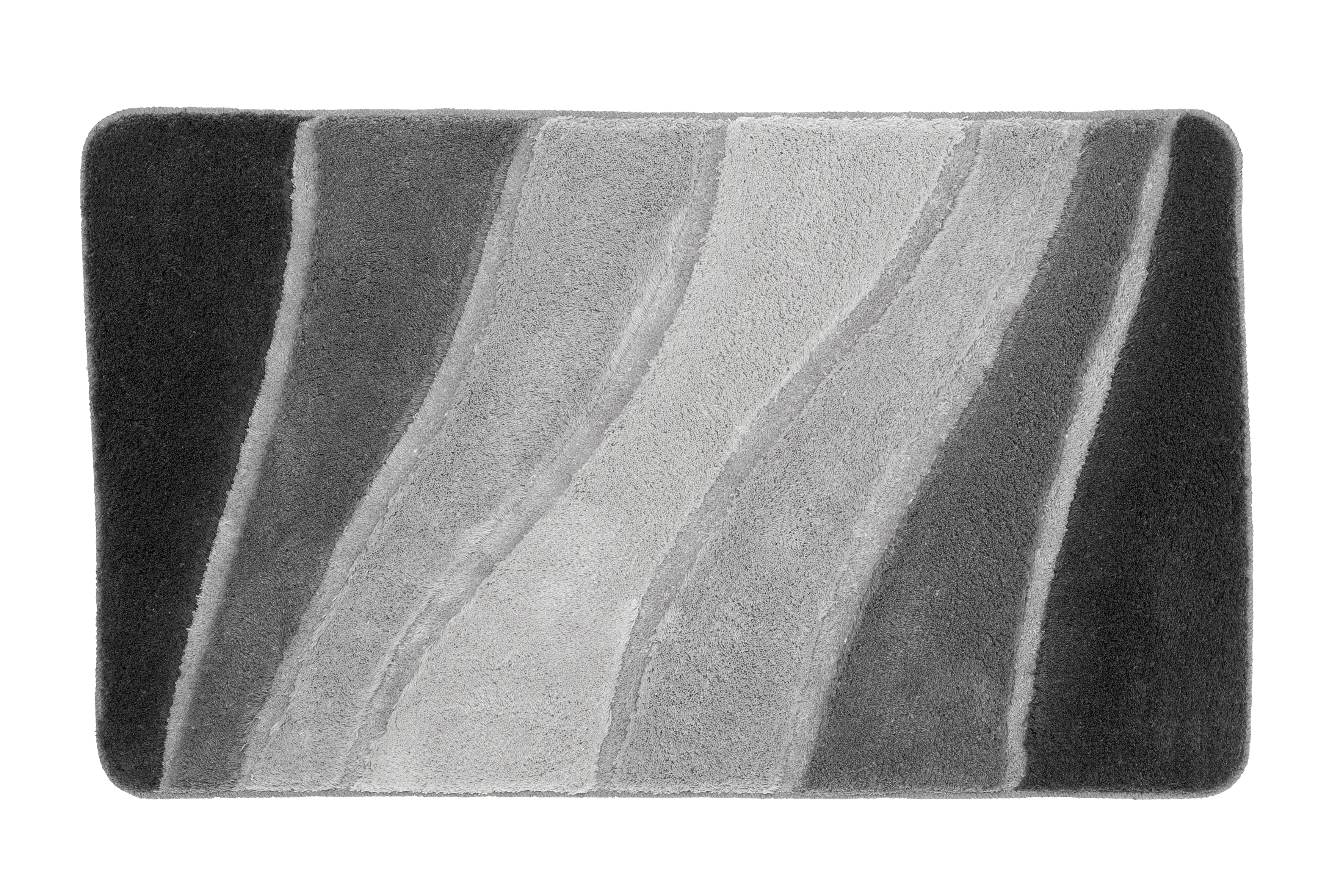 4004321368661_1 Kleine Wolke Badteppich Ocean schiefer, 60 x 100 cm
