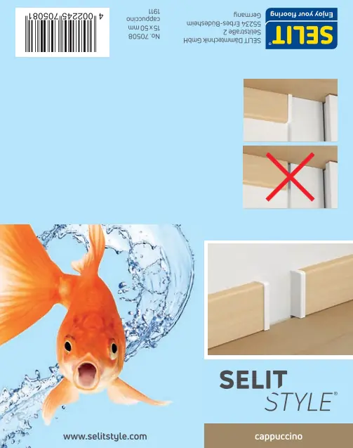 SELITSTYLE Außenecke capuccino Höhe 50 mm