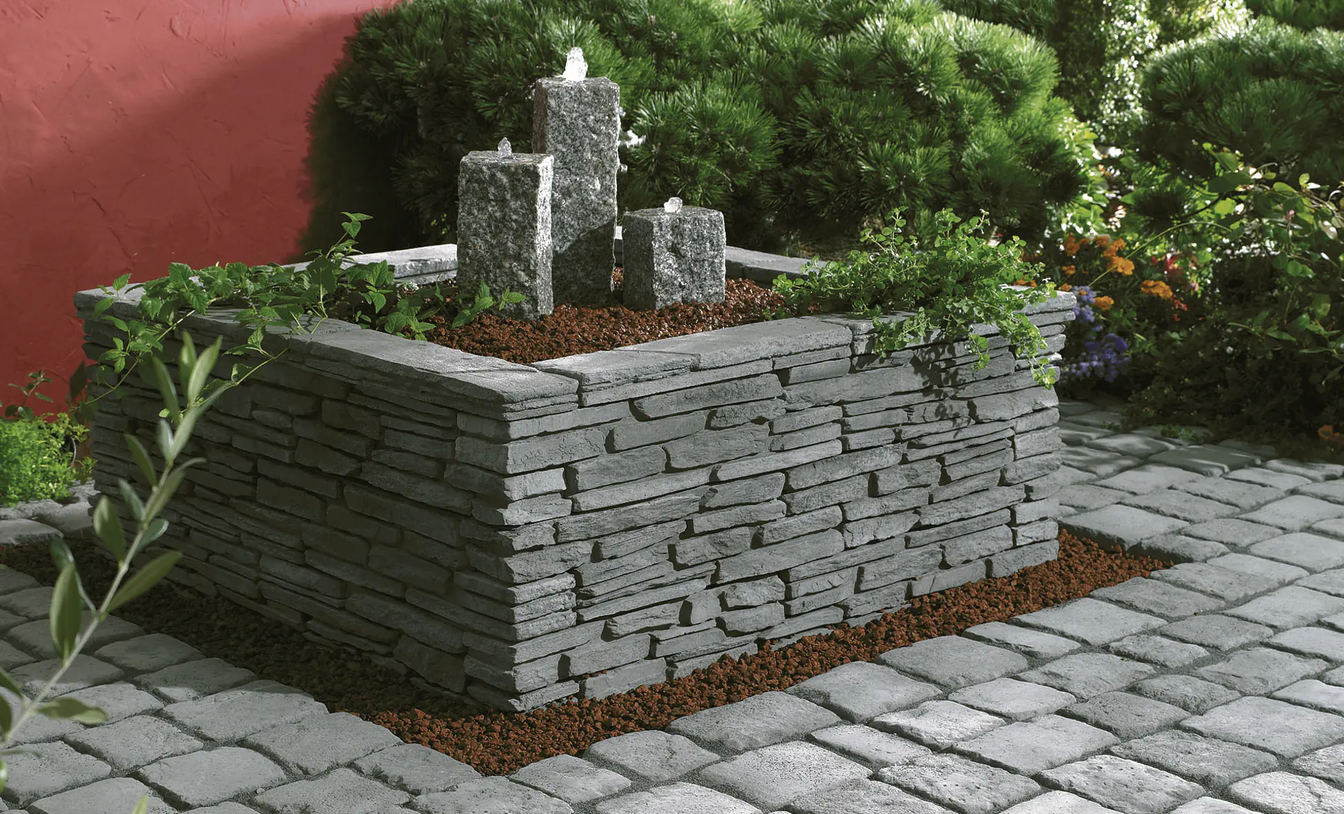 Kann Mauerstein Madoc 58 x 10 x 14 cm anthrazit