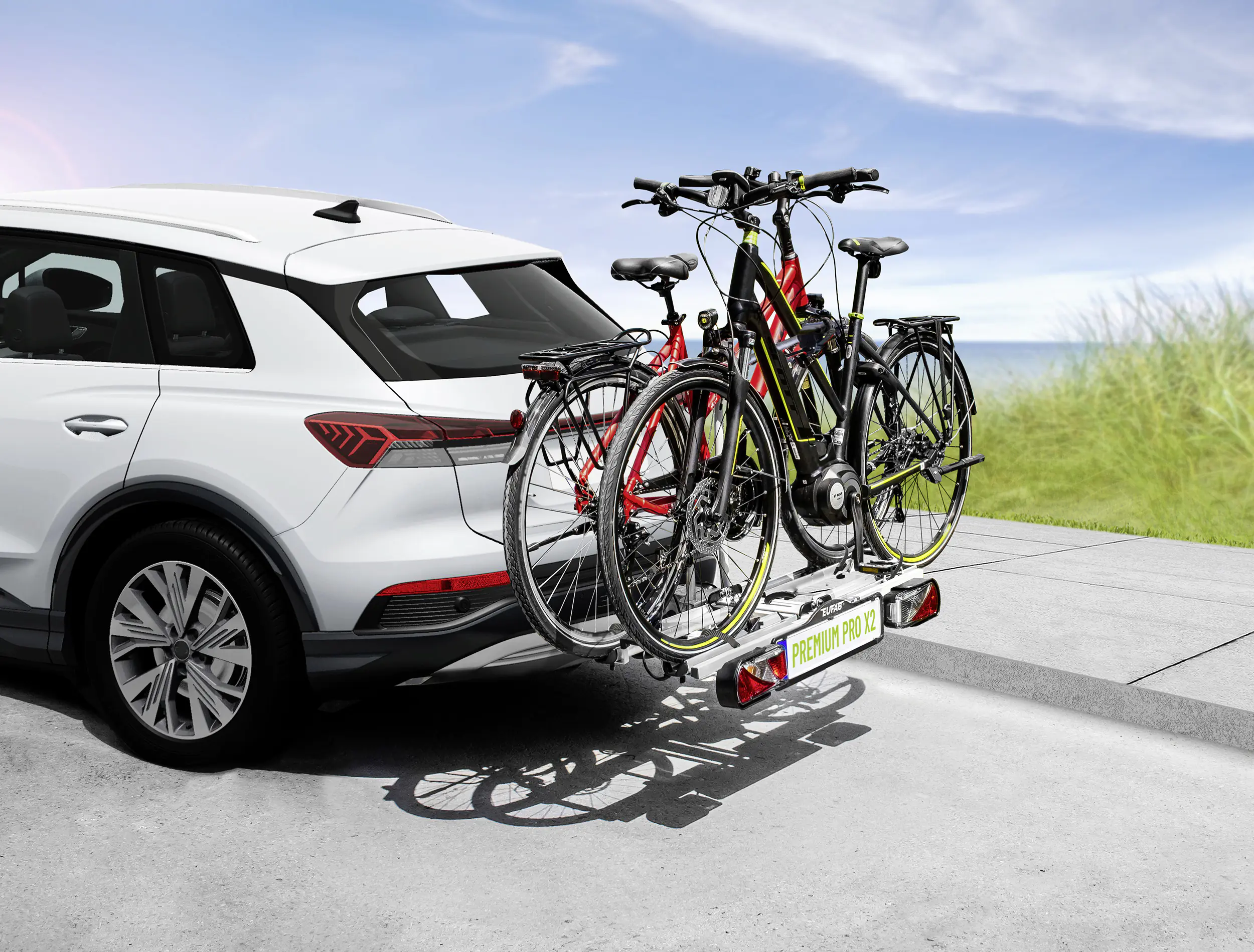 EUFAB Fahrradheckträger PREMIUM PRO XS für 2 Fahrräder komplett vormontiert EUFAB Fahrradheckträger PREMIUM PRO XS für 2 Fahrräder komplett vormontiert
