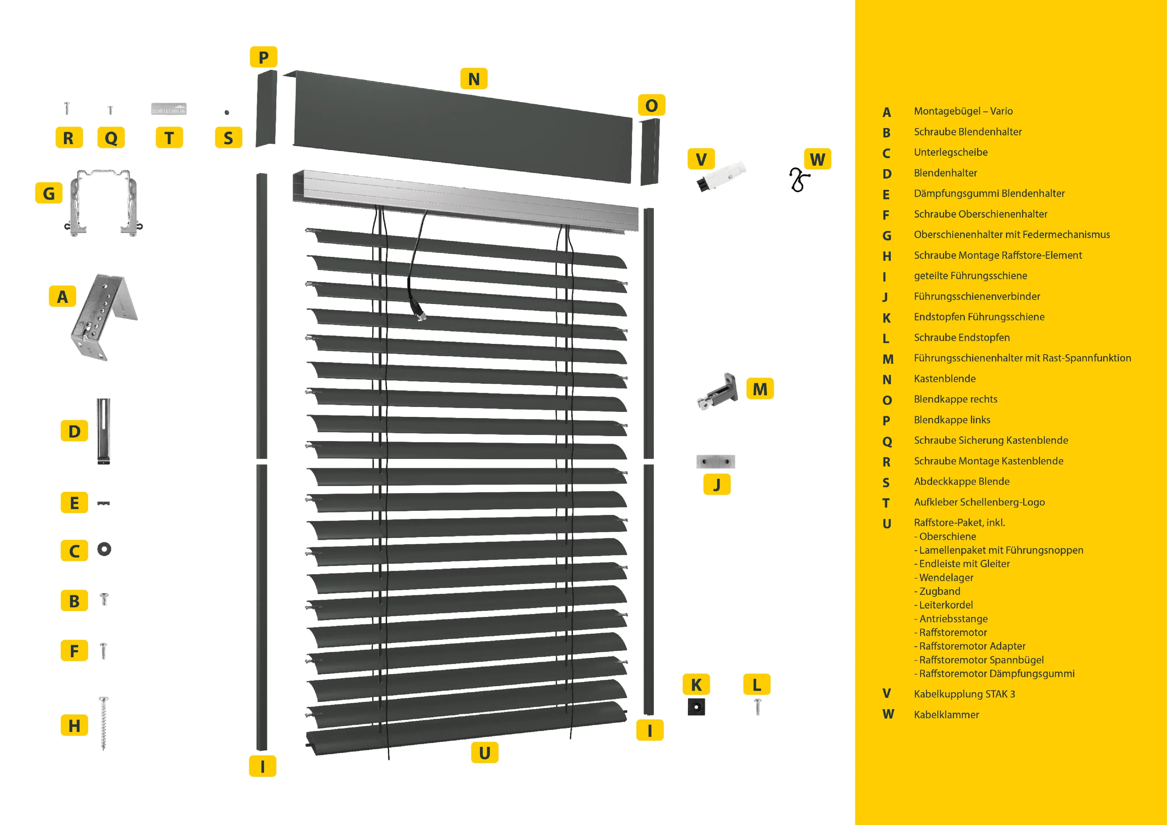 Schellenberg Raffstore Express, anthrazit 230 x 200 cm, Blende 30 cm Schellenberg Raffstore Express, anthrazit 230 x 200 cm, Blende 30 cm