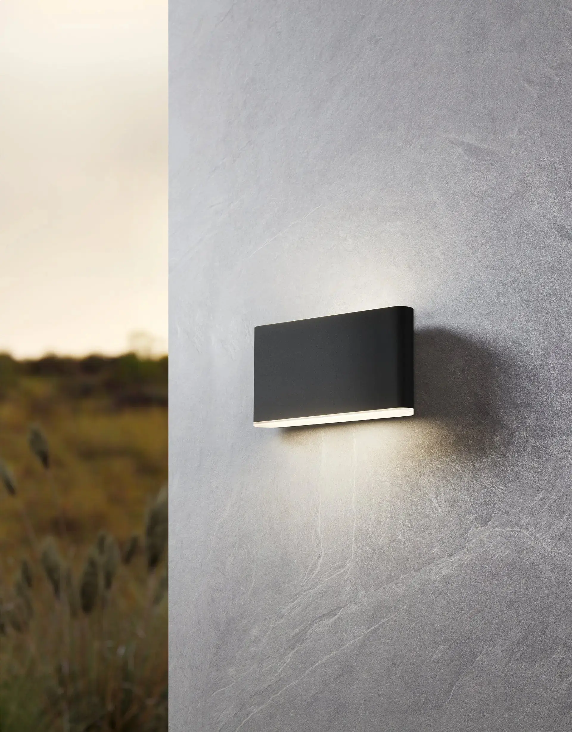 Eglo LED Außen-Wandleuchte Grutti anthrazit 17,5 x 9 cm