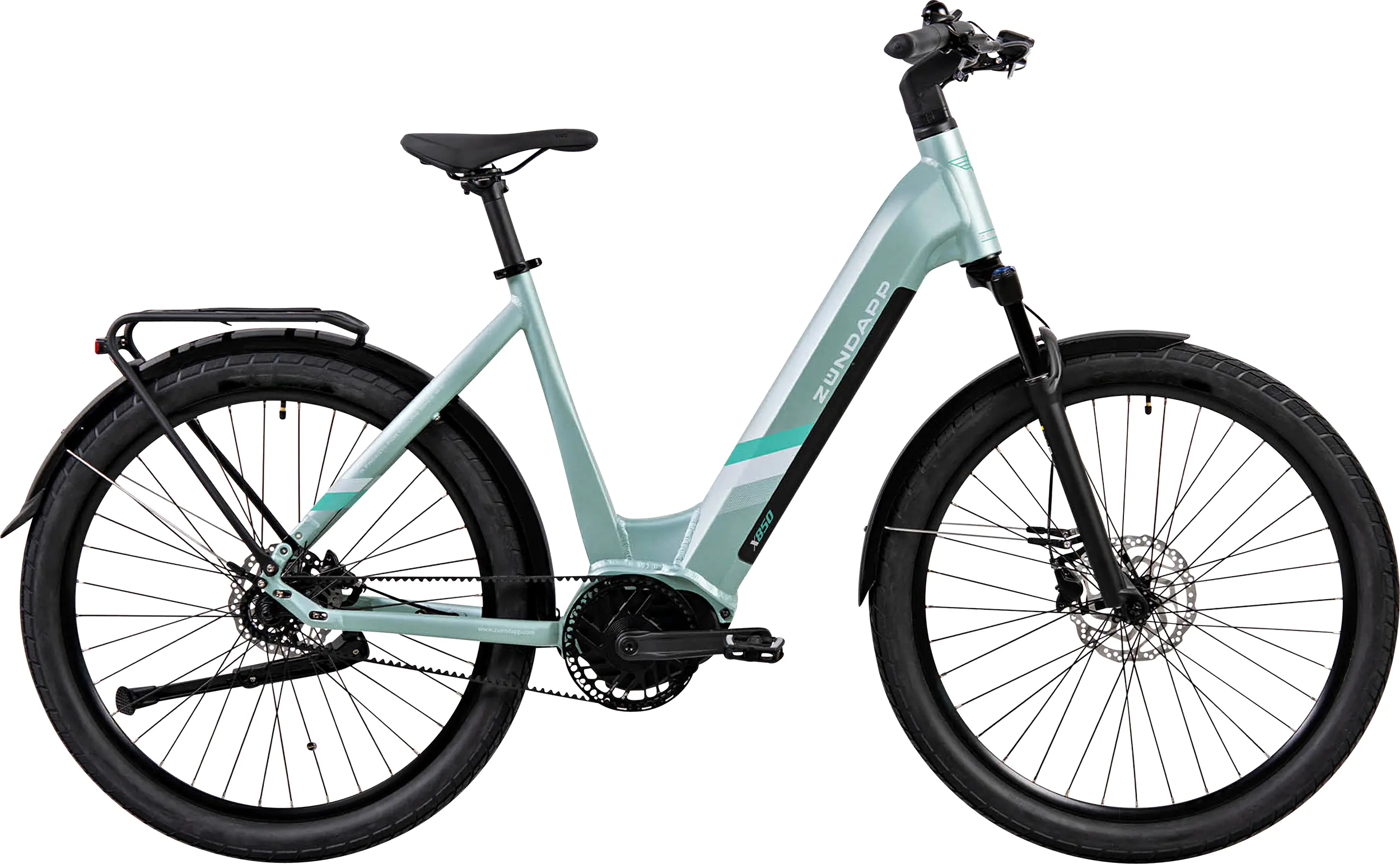 Zündapp E-Bike Trekking X850 Tiefeinsteiger 27,5 Zoll 7-Gang 550 Wh seeblau 
