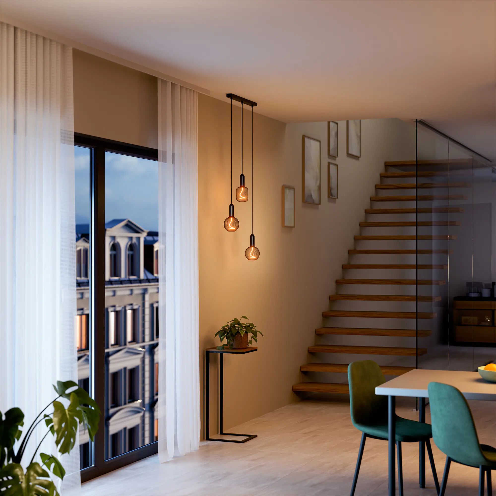 Osram LED Dekoleuchtmittel E27 Square schwarz 3,5W dimmbar warmweiß