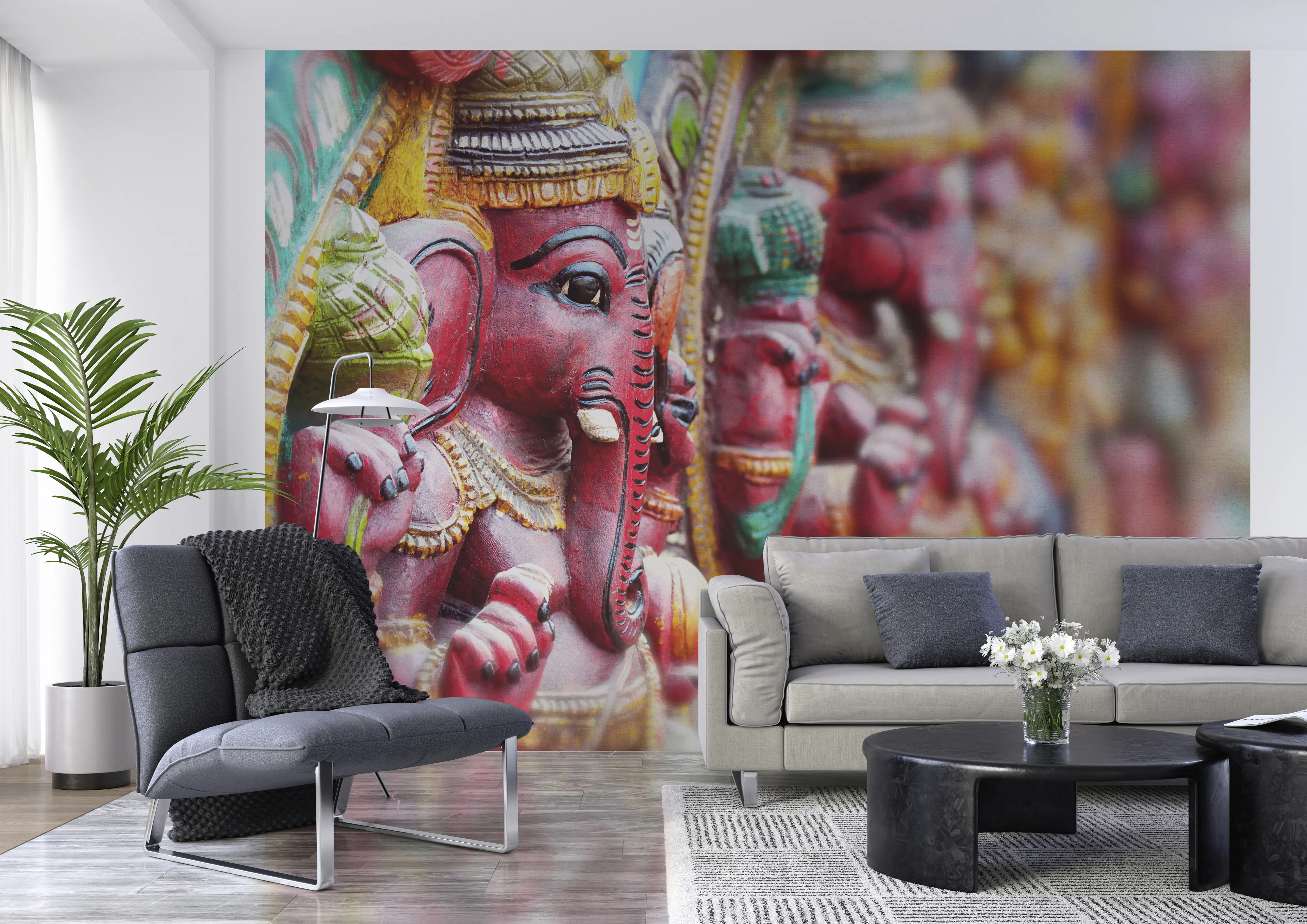 Rasch Vlies Fototapete 363494 Rosa-Hellrosa Muster & Motive 2,65 m x 3,71 m