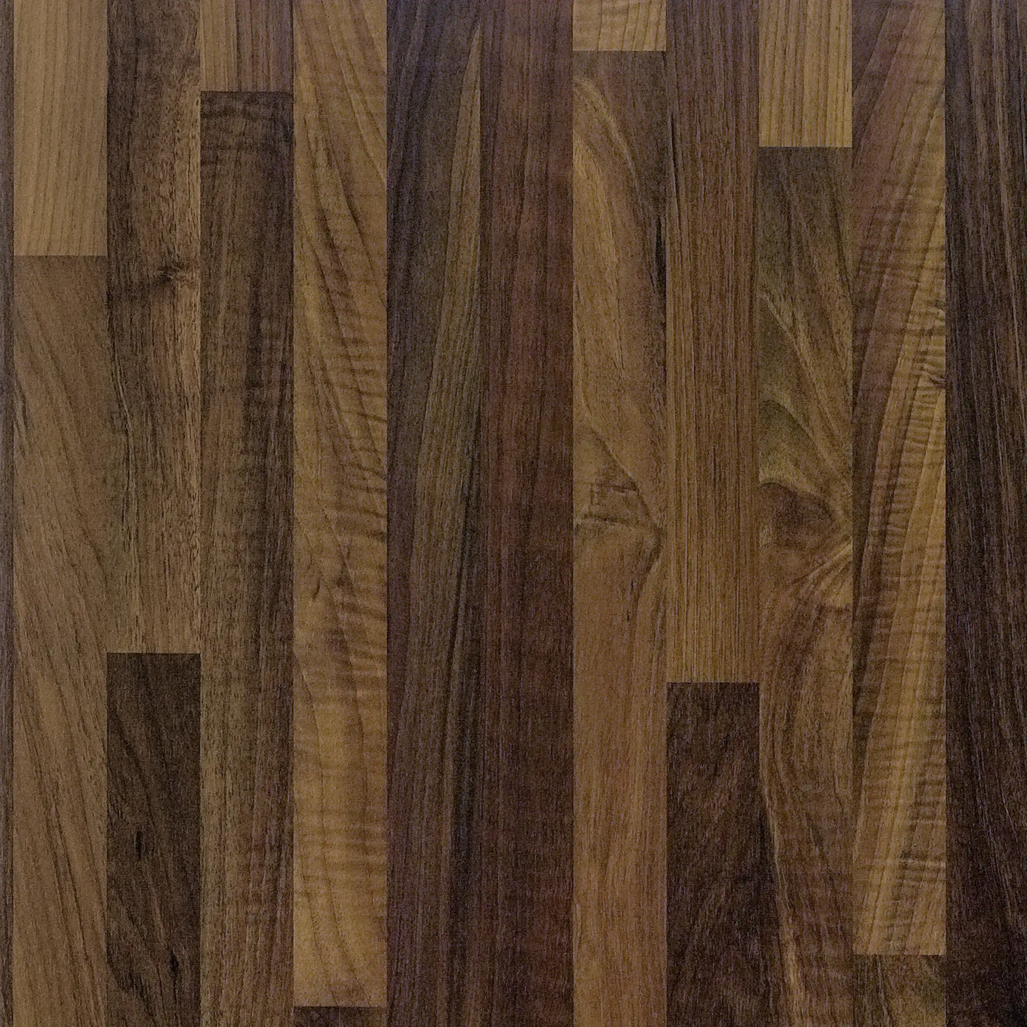 Getalit Wandanschlußsystem Plus 59 cm, 2 x 3 cm nussbaum butcherbl. dunkel