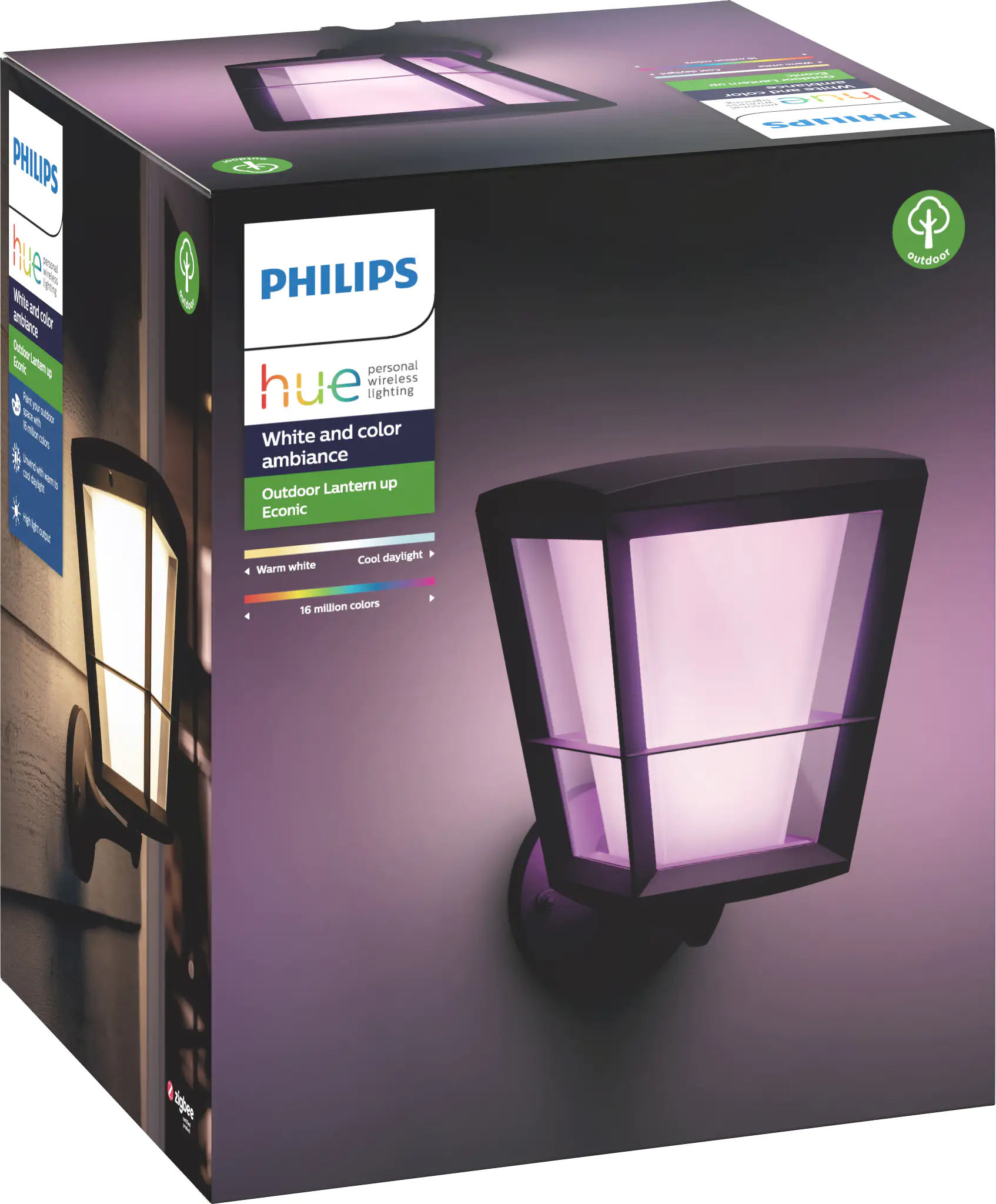 Philips Hue LED Außen-Wandleuchte White & Color Ambiance Econic Up Philips Hue LED Außen-Wandleuchte White & Color Ambiance Econic Up