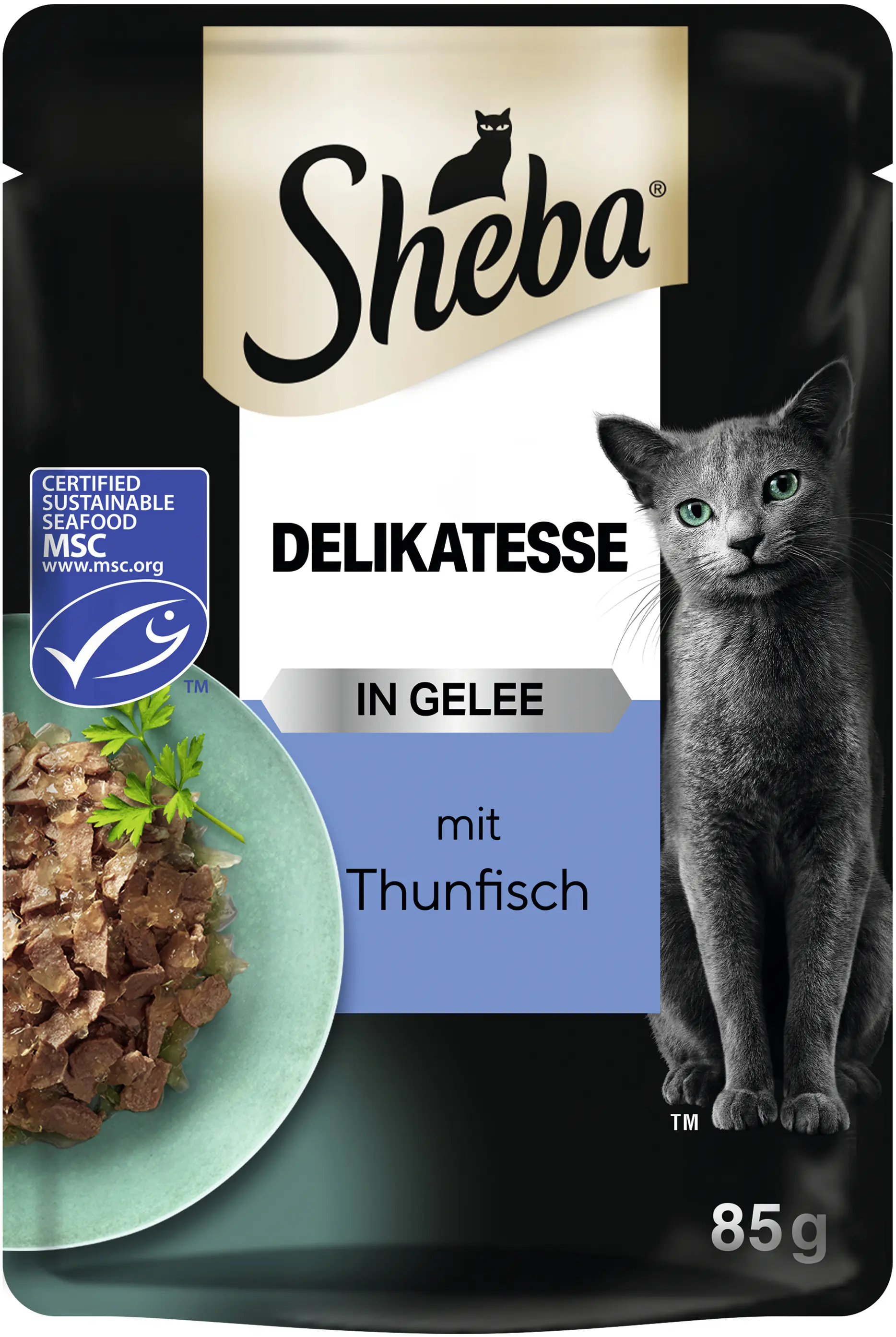 Sheba Delikatesse in Gelee Katzennassfutter Adult 85 g Thunfisch