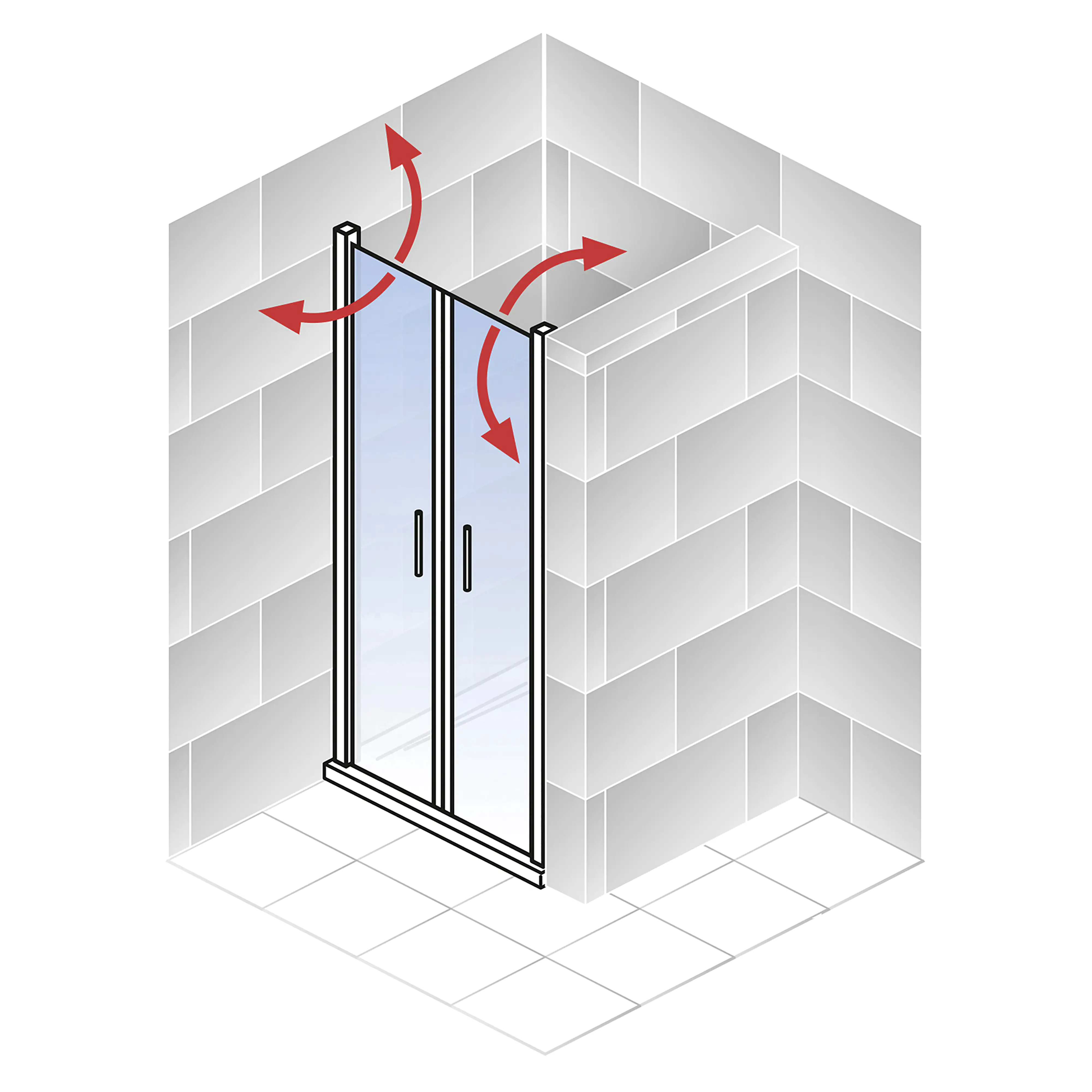 Schulte Nische Pendeltür 80 x 200 cm Toura
