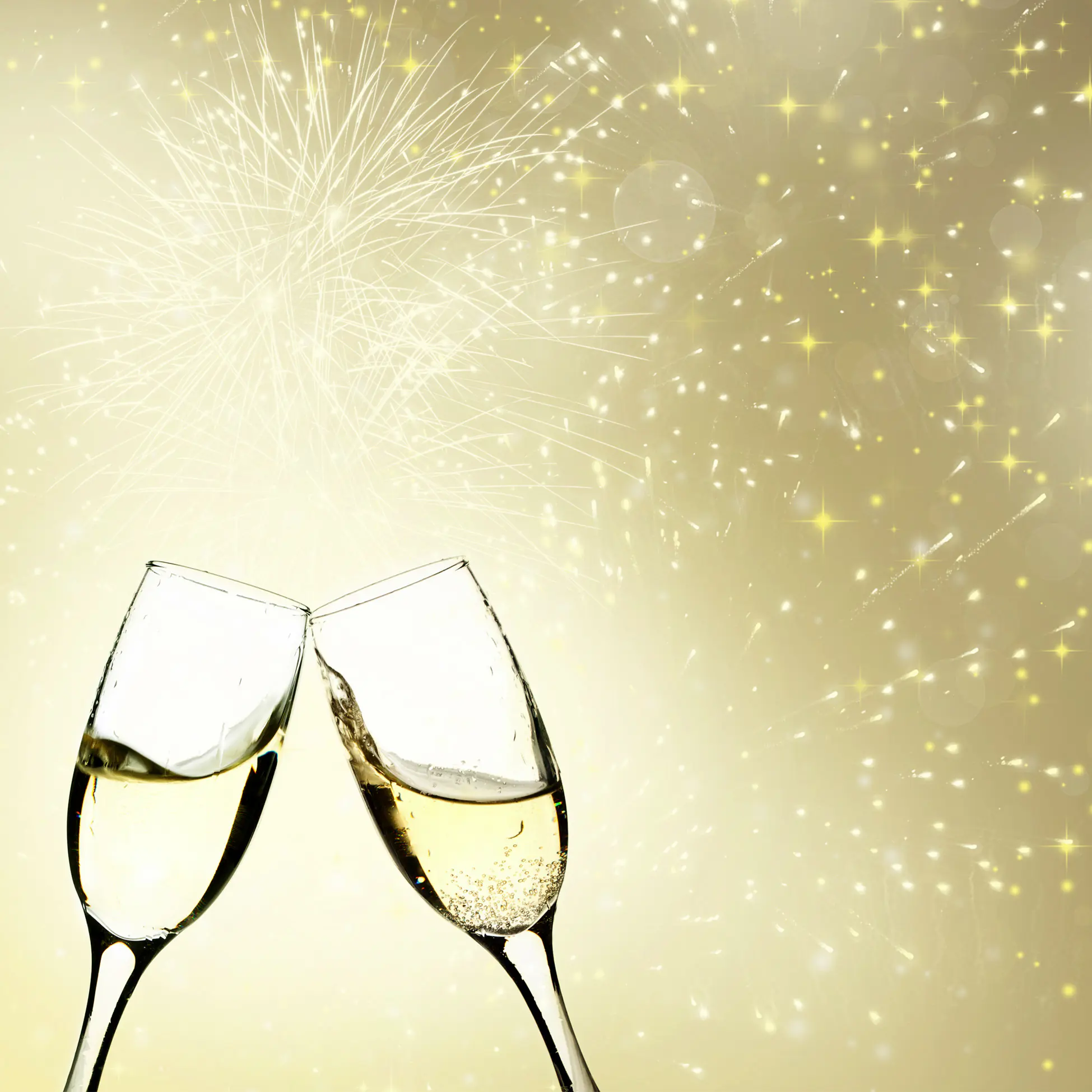 Duni Servietten Toast of Joy Silvester gold 33 x 33 cm - 20er Pack