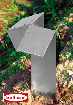 Bellissa Eckteil für Schneckenblech 7 x 7 x 20 cm Bellissa Eckteil für Schneckenblech 7 x 7 x 20 cm