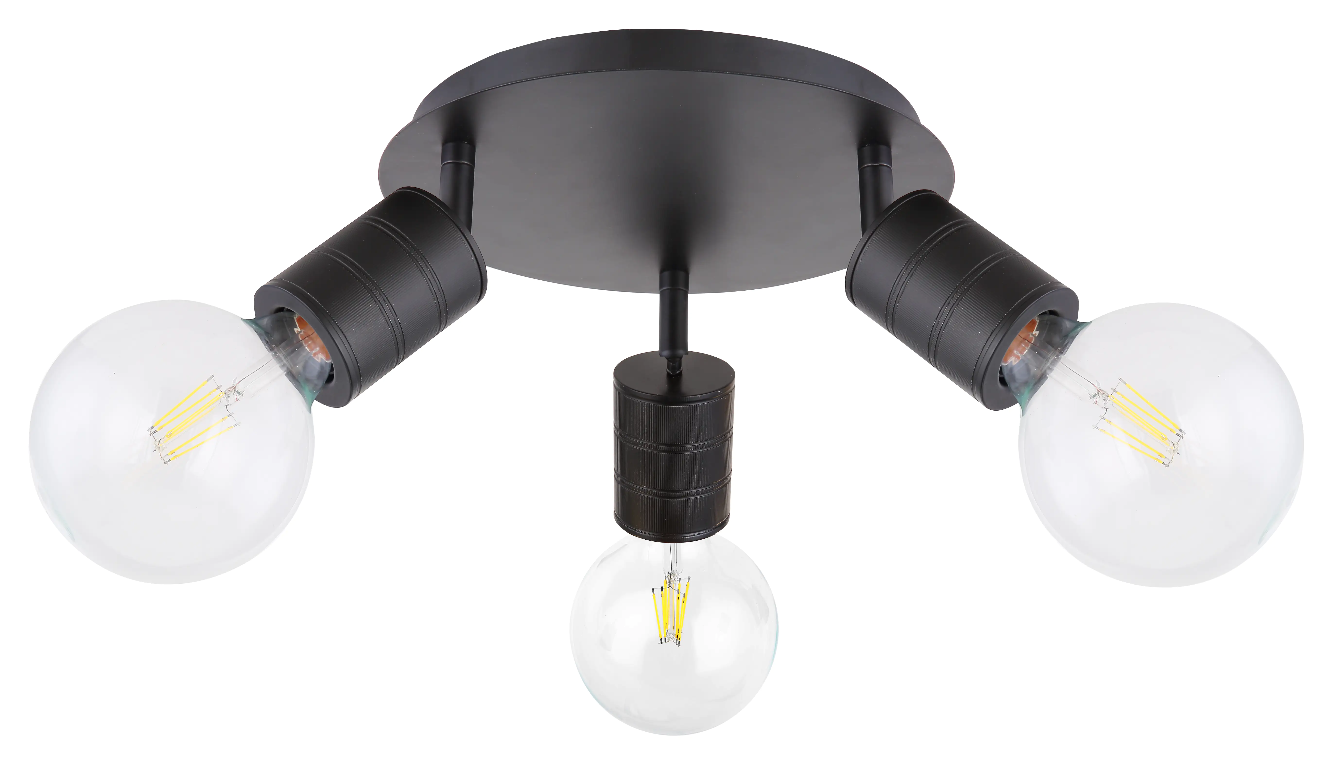 9007371406654 Globo 3er Spot Hermine schwarz 28 cm E27, max. 60 W