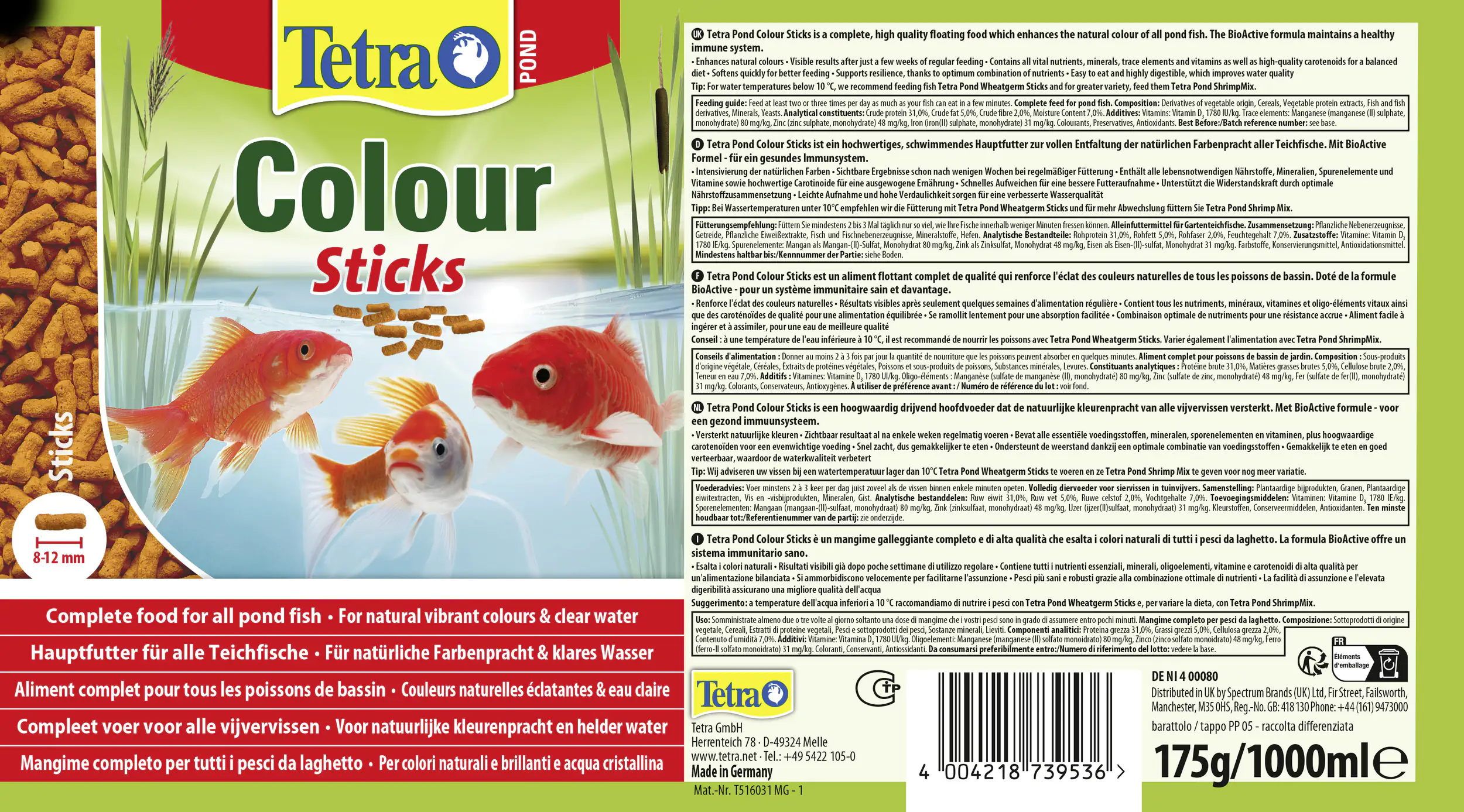 Tetra Pond Colour Sticks 1 L