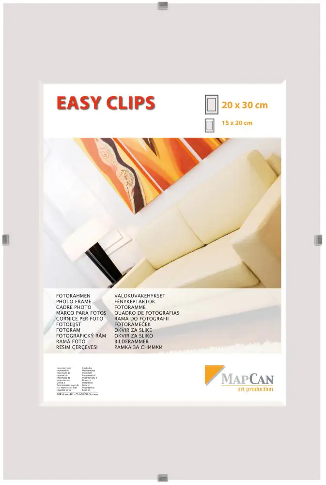 Cliprahmen Easyclips Normalglas 20 x 30 cm