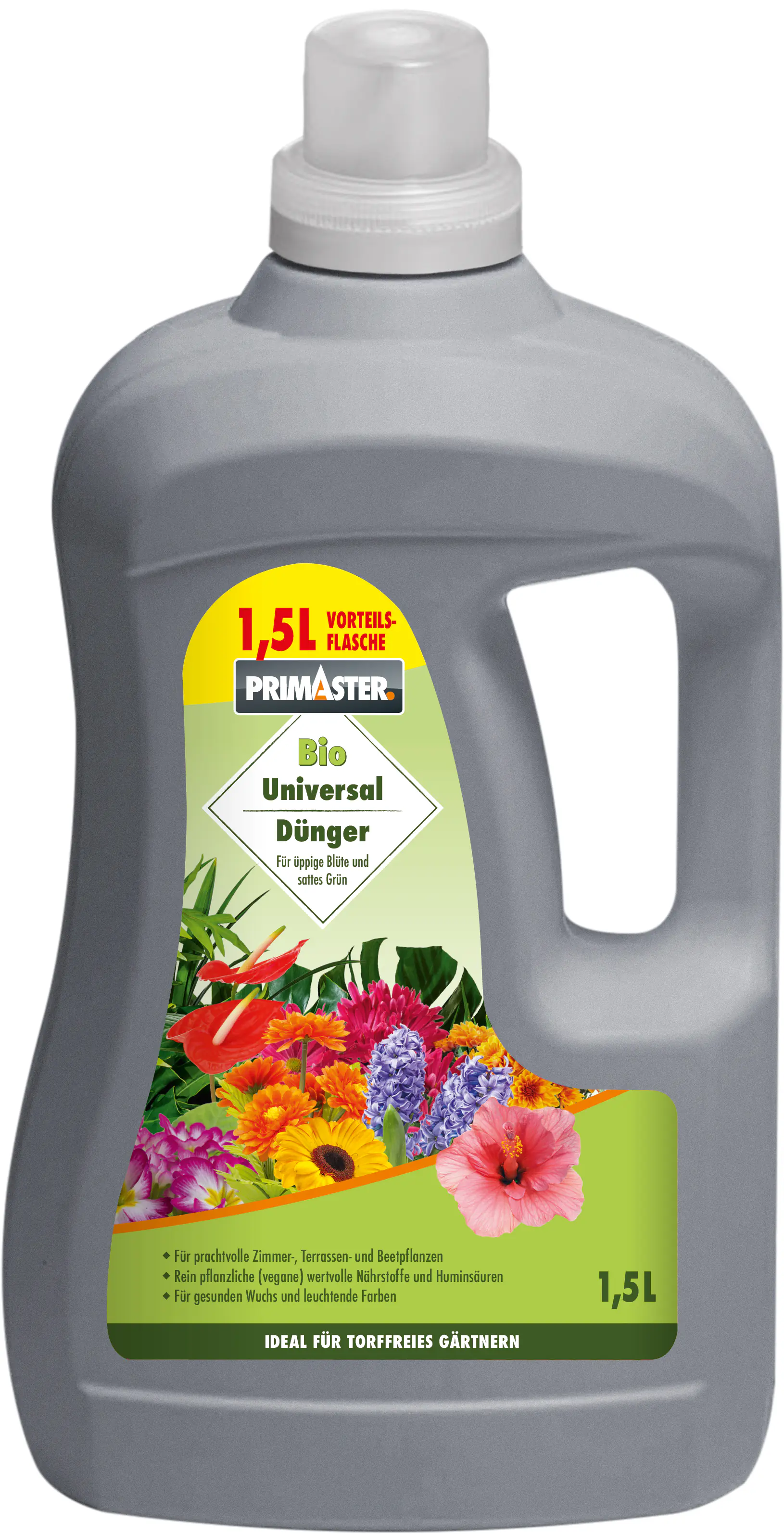 Primaster Bio Flüssigdünger Universal für Wuchs & Blüte 1,5 L