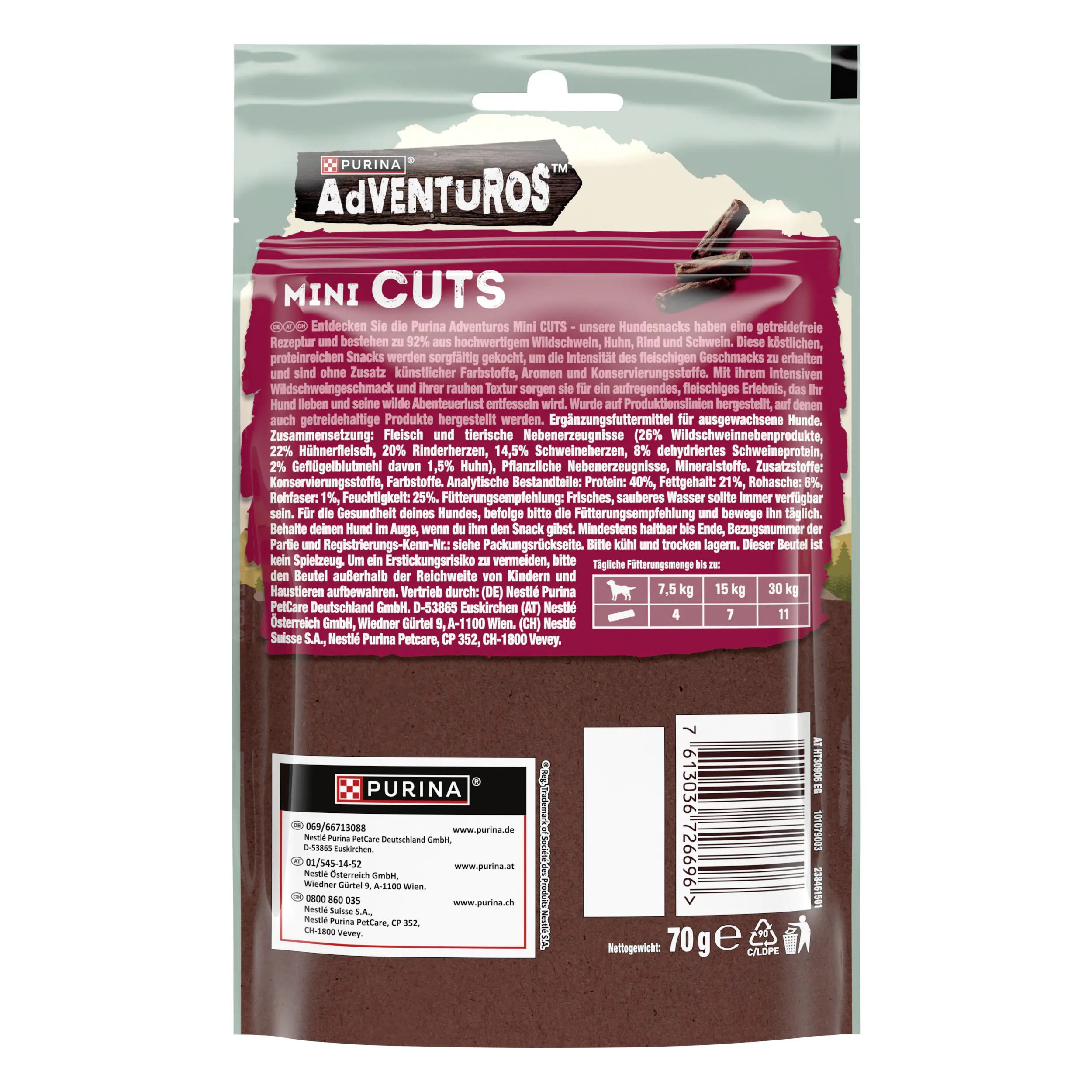 Adventuros mit Wildschwein 70 g