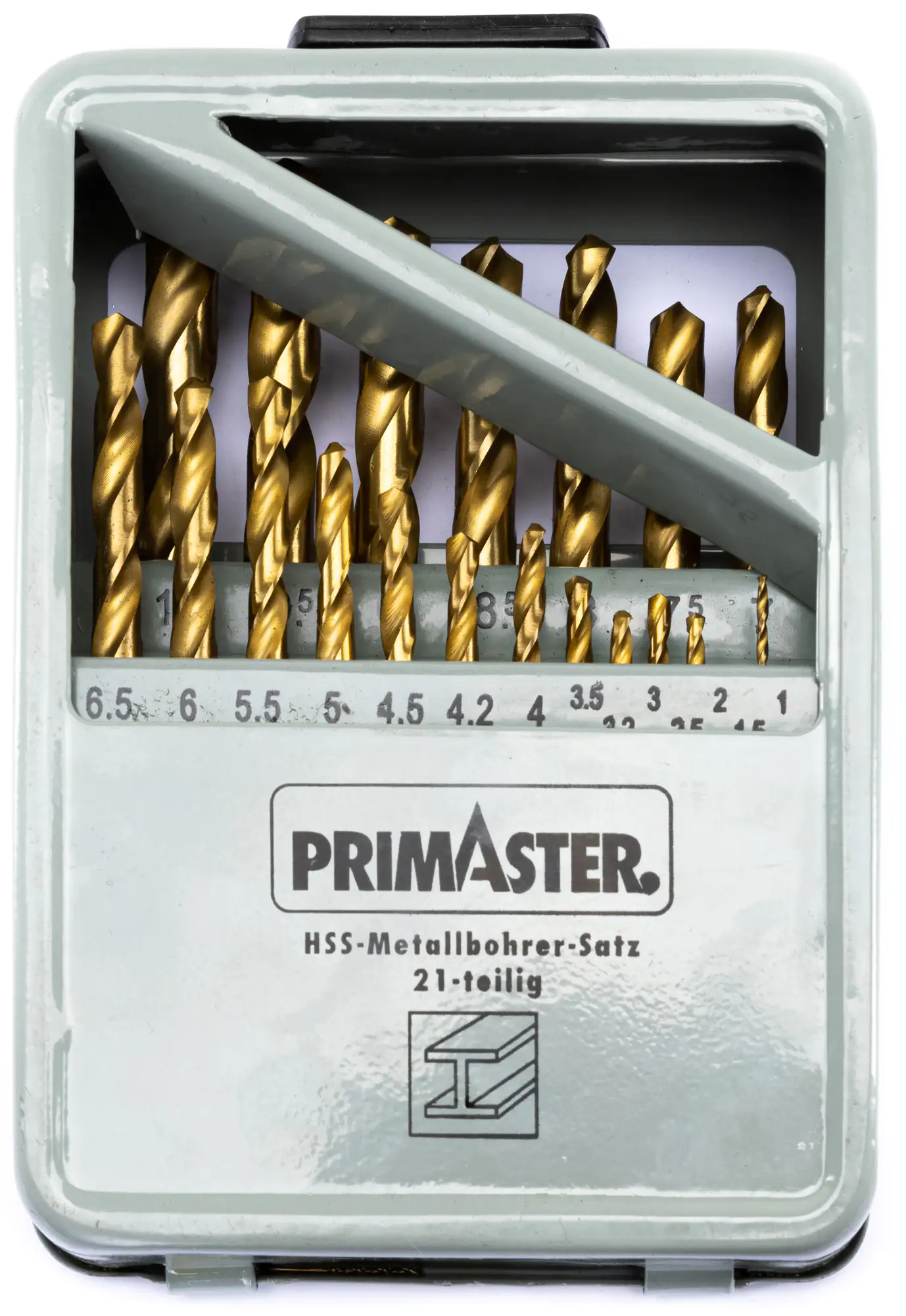 Primaster HSS-G TiN Metallbohrersatz 21-teiliges Bohrer-Set Primaster HSS-G TiN Metallbohrersatz 21-teiliges Bohrer-Set