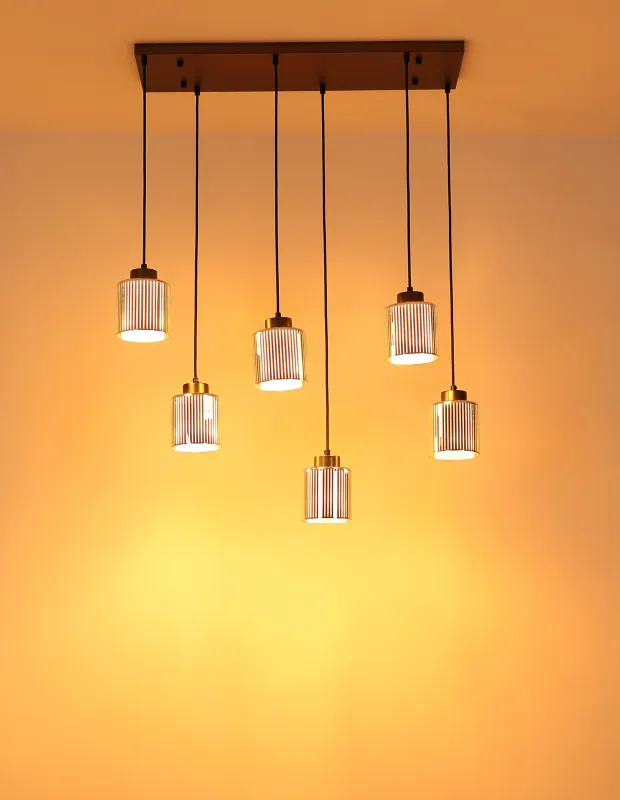 Globo Hängeleuchte Felicia 83 x 120 cm schwarz-chrom matt