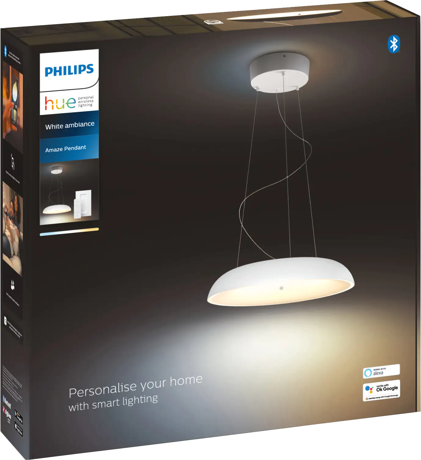 Philips Hue LED Pendelleuchte White Ambiance Amaze weiß 150 cm