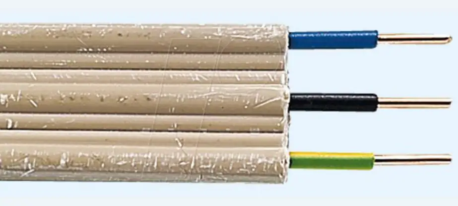 Stegleitung NYIF-J 3 x 1,5 - 10 Meter, beige