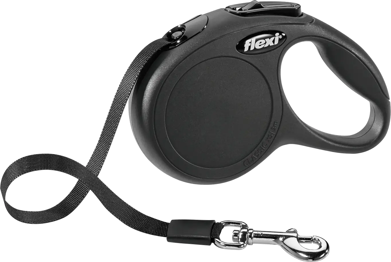 Flexi Hundeleine New Classic XS schwarz, Gurt