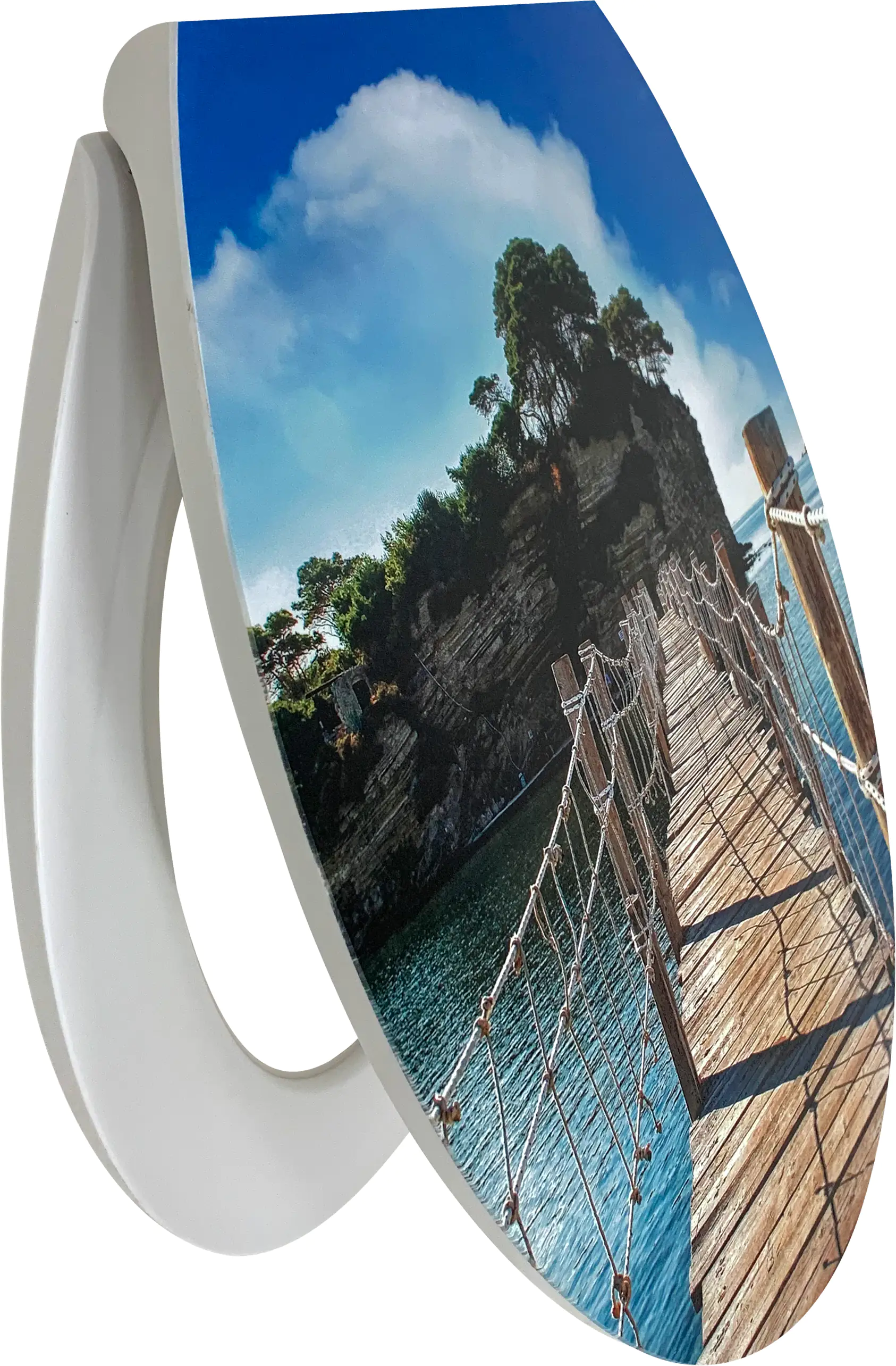 Primaster WC-Sitz mit Absenkautomatik Brücke weiß