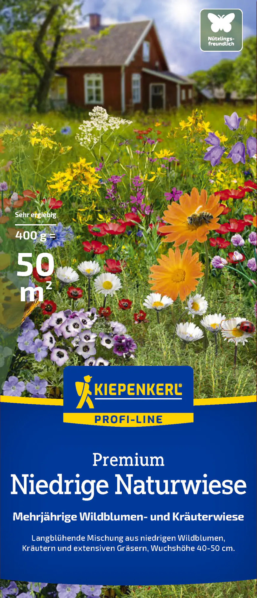 Kiepenkerl Profi-Line Saatgut Niedrige Naturwiese 400 g für ca. 50 m²