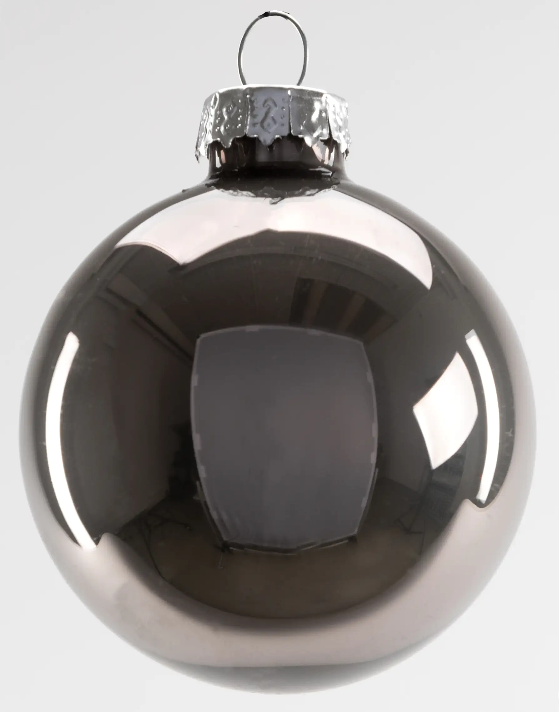 4333692538435_03 TrendLine Weihnachtskugeln aus Glas Ø 60 mm warmgrau - 20 Stück