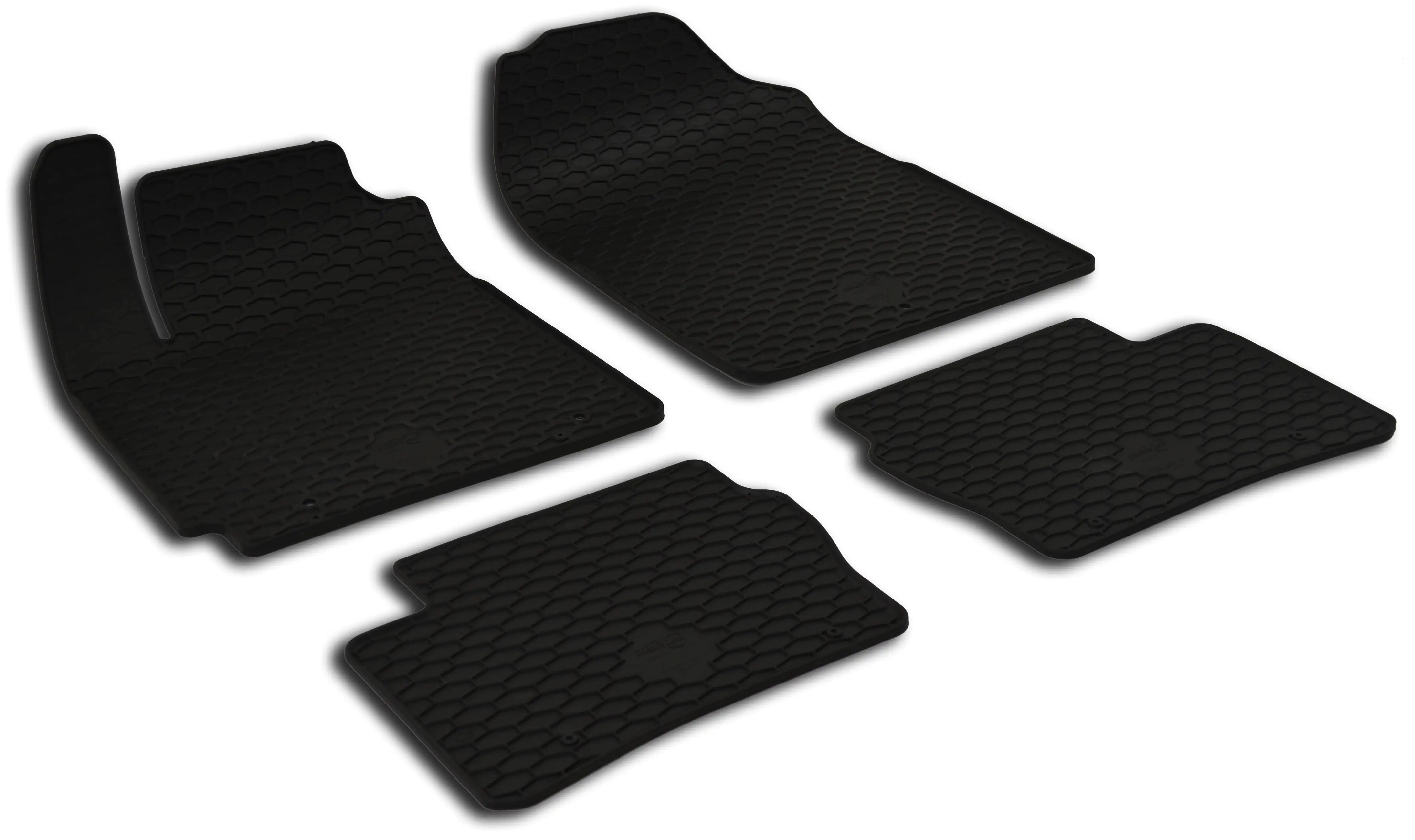 Walser Passform Fußmatten Gummi RubberLine für KIA Picanto (JA) 03/2017-Heute 4-teilig