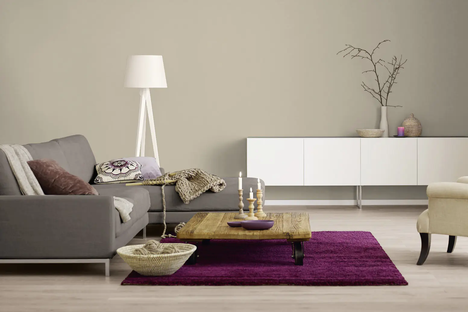 Alpina Farbrezepte Wandfarbe Zartes Puder matt 2,5 L