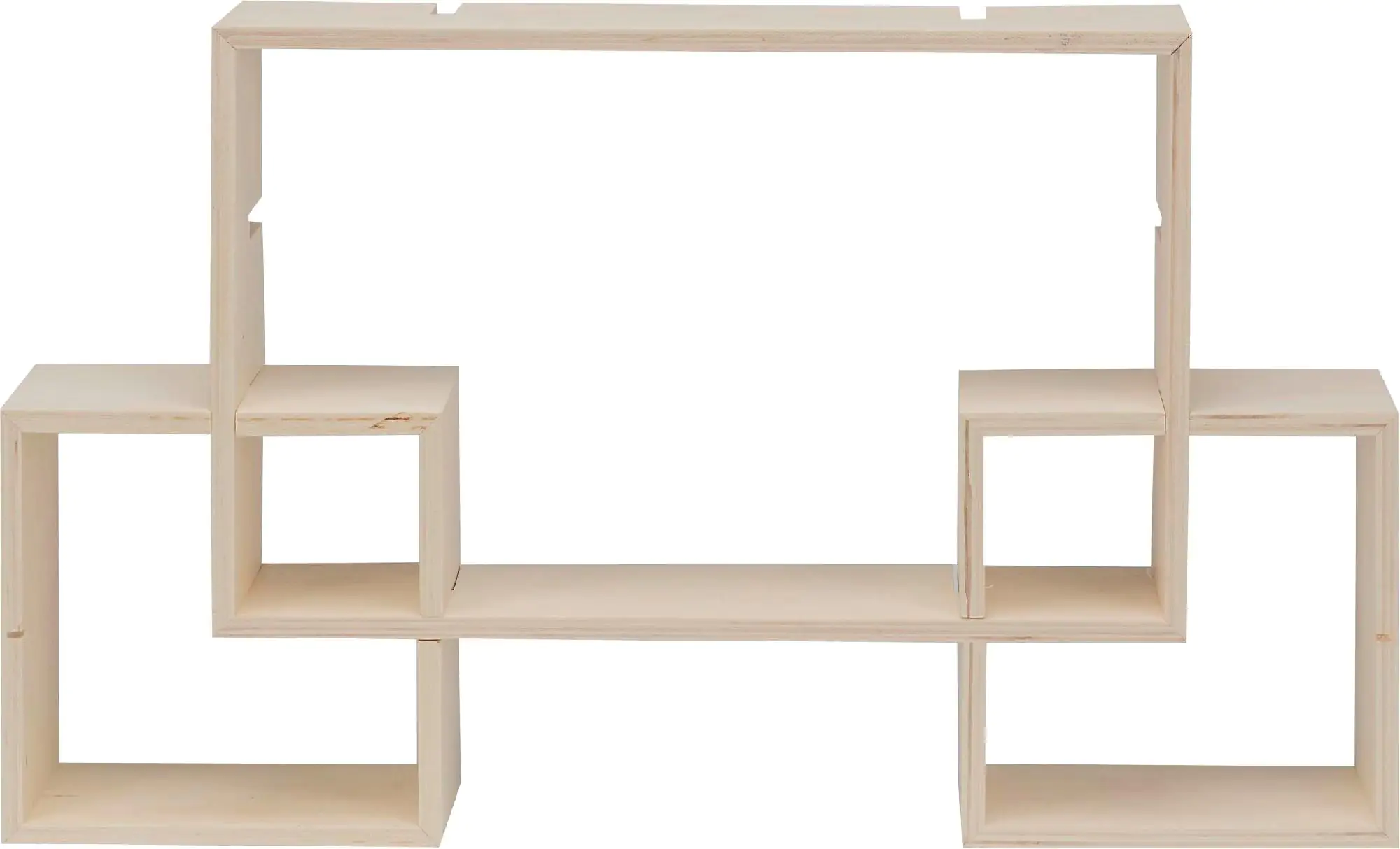 Glorex Design-Rahmen Holz Rechteck 3 Stück