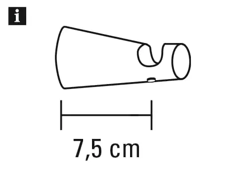 Gardinia Holz-Gardinenstangen-Set Koro 1-Lauf 160 cm buche-optik