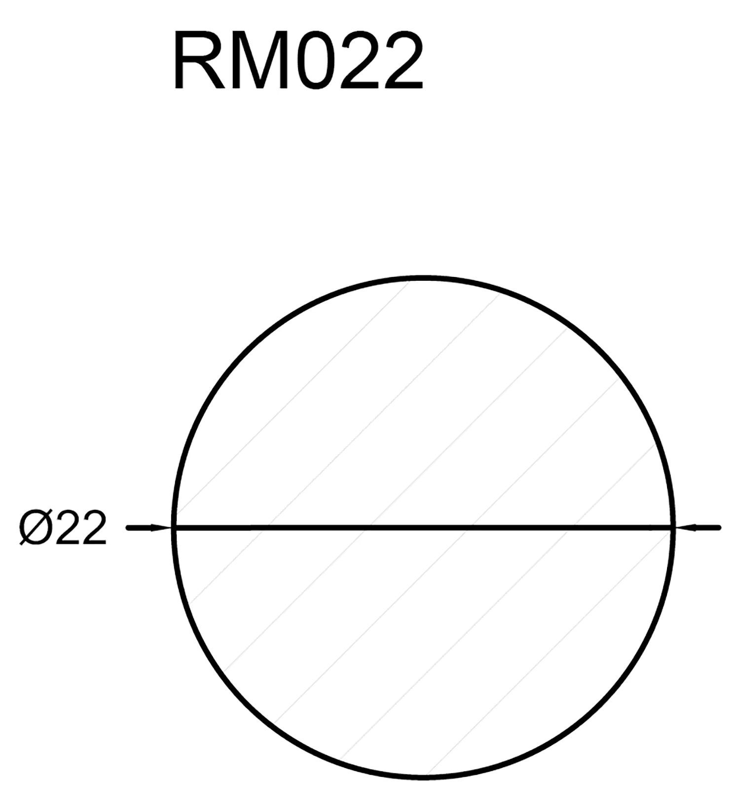 FN Neuhofer Rundstab 100 cm 22 x 22 mm Fichte/Kiefer