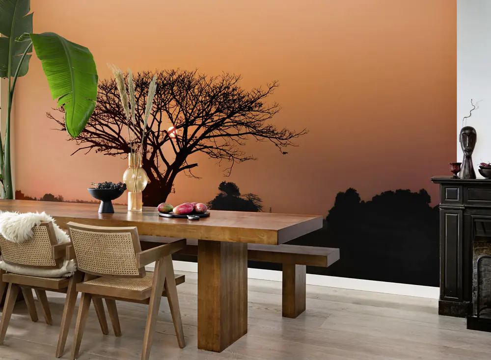 Rasch Vlies Fototapete 363647 Rot-Feuerrot Muster & Motive 3 m x 4,24 m