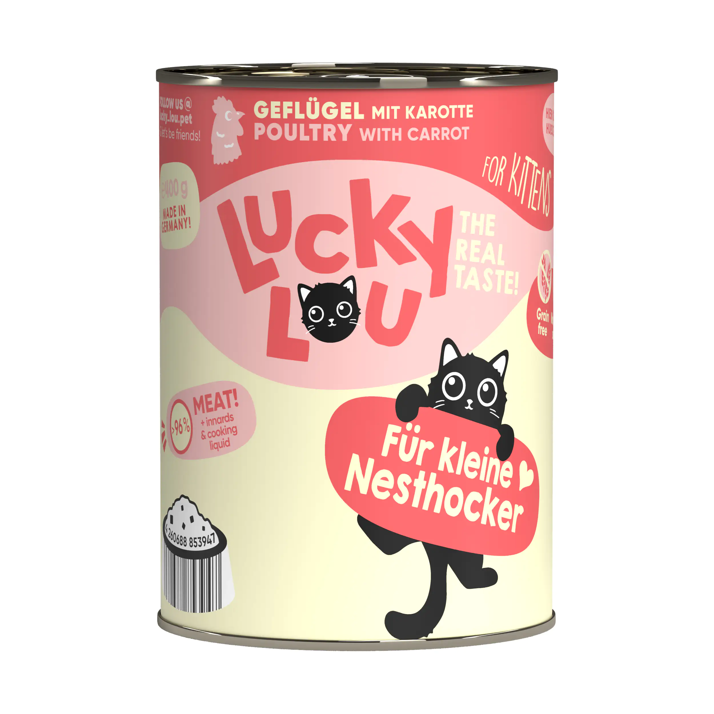 Lucky Lou Kittenfutter Geflügel 400 g