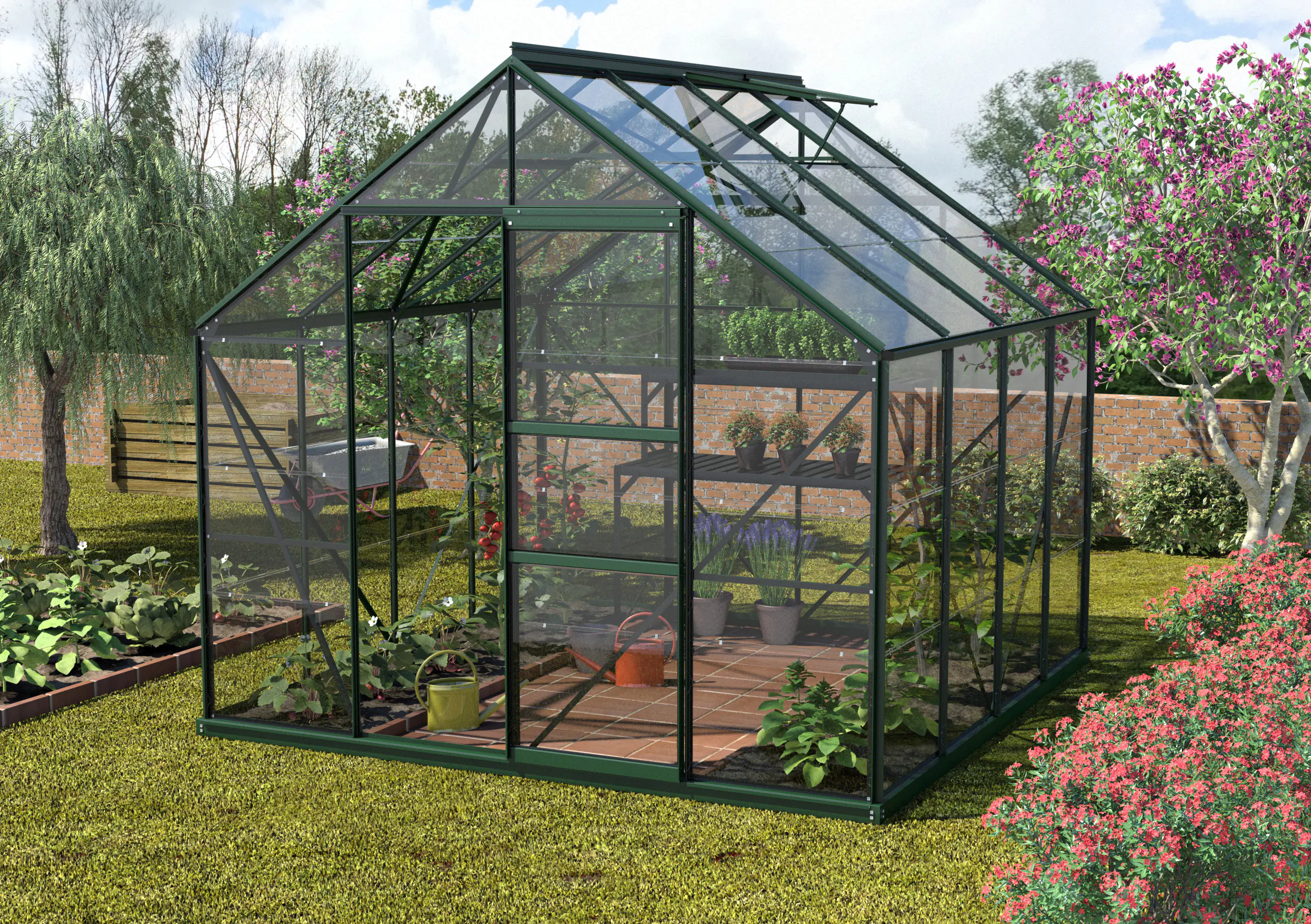 Vitavia Gewächshaus Merkur 6700 254 x 254 cm 3 mm Sicherheitsglas Vitavia Gewächshaus Merkur 6700 254 x 254 cm 3 mm Sicherheitsglas