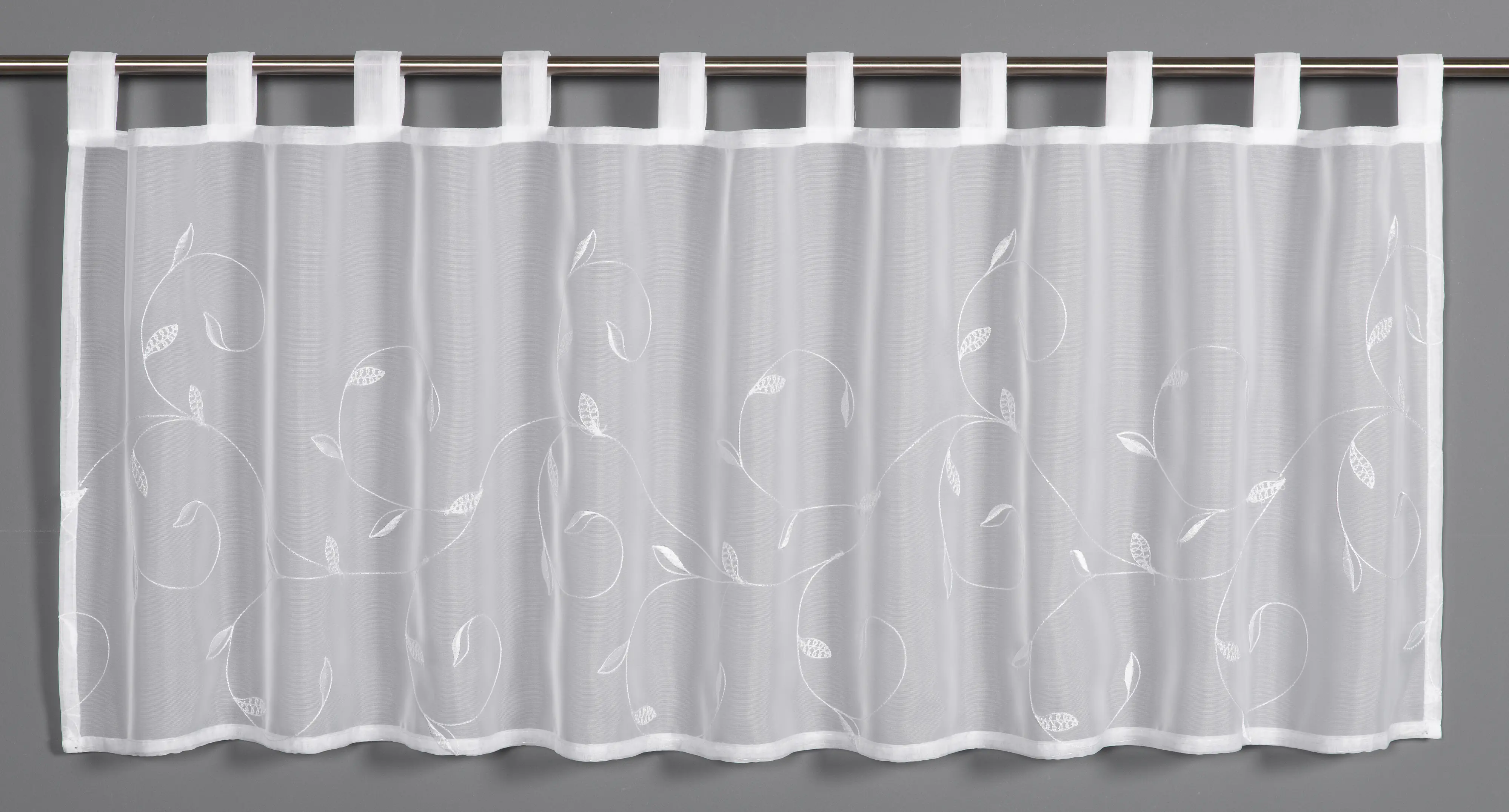 Sehlbach Panneau Lianenstickerei 135 x 45 cm weiß 