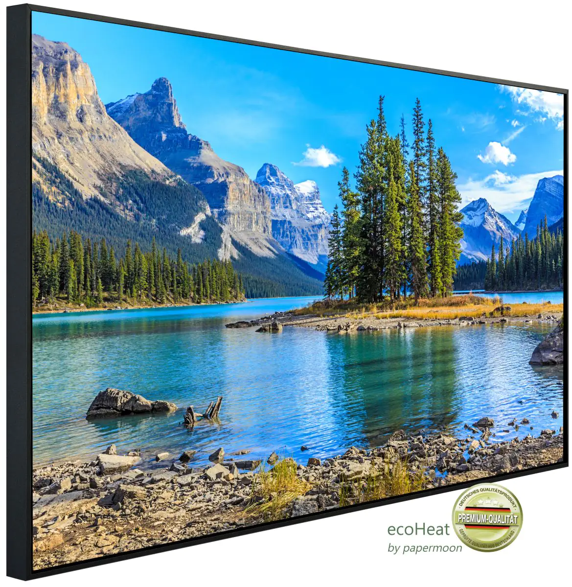 papermoon Infrarotheizkörper EcoHeat 60x120 cm 1200 Watt, Berg Insel Malign