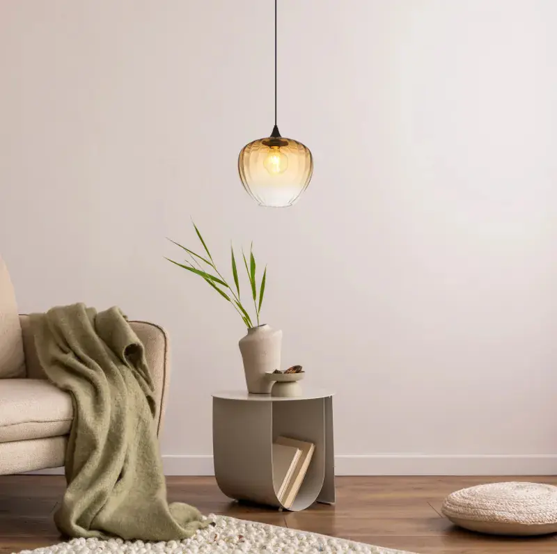 Globo Hängeleuchte Sander 29 x 120 cm (Ø x H) gelb matt