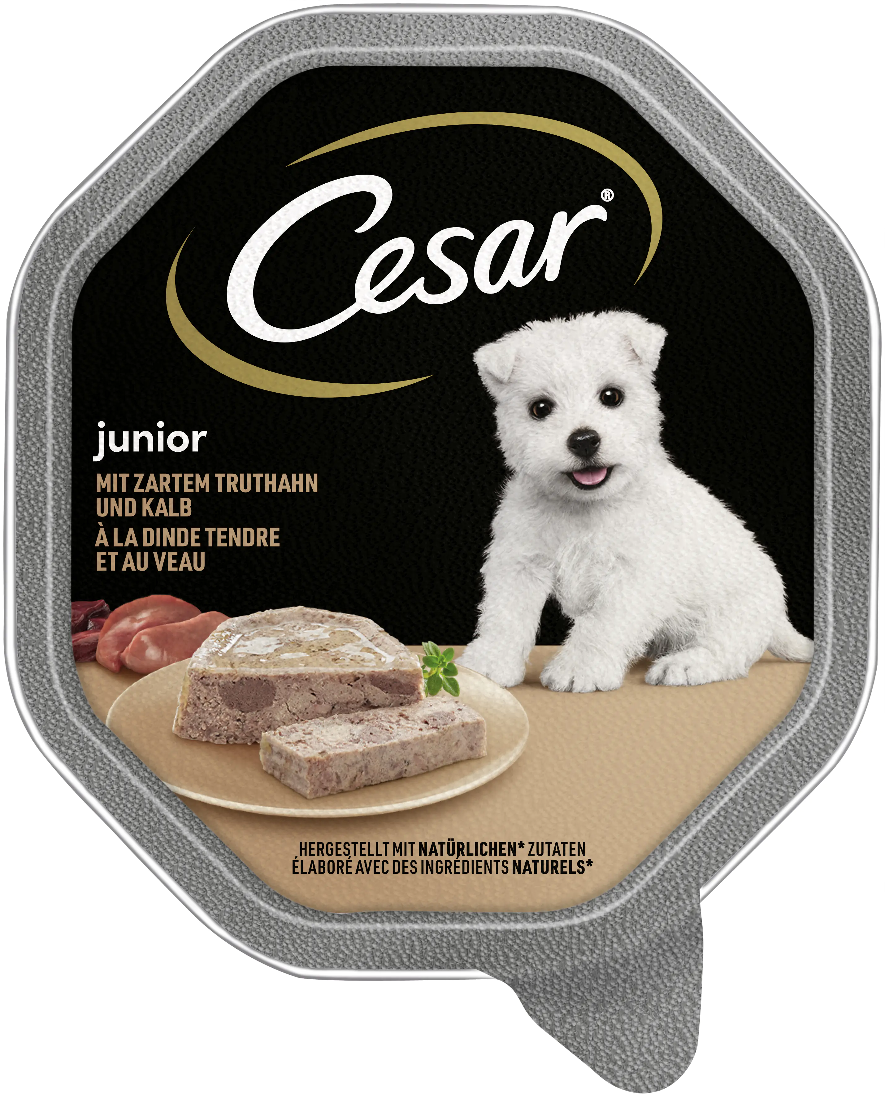 Cesar Junior mit Truthahn und Kalb 150 g Junior Cesar Junior mit Truthahn und Kalb 150 g Junior