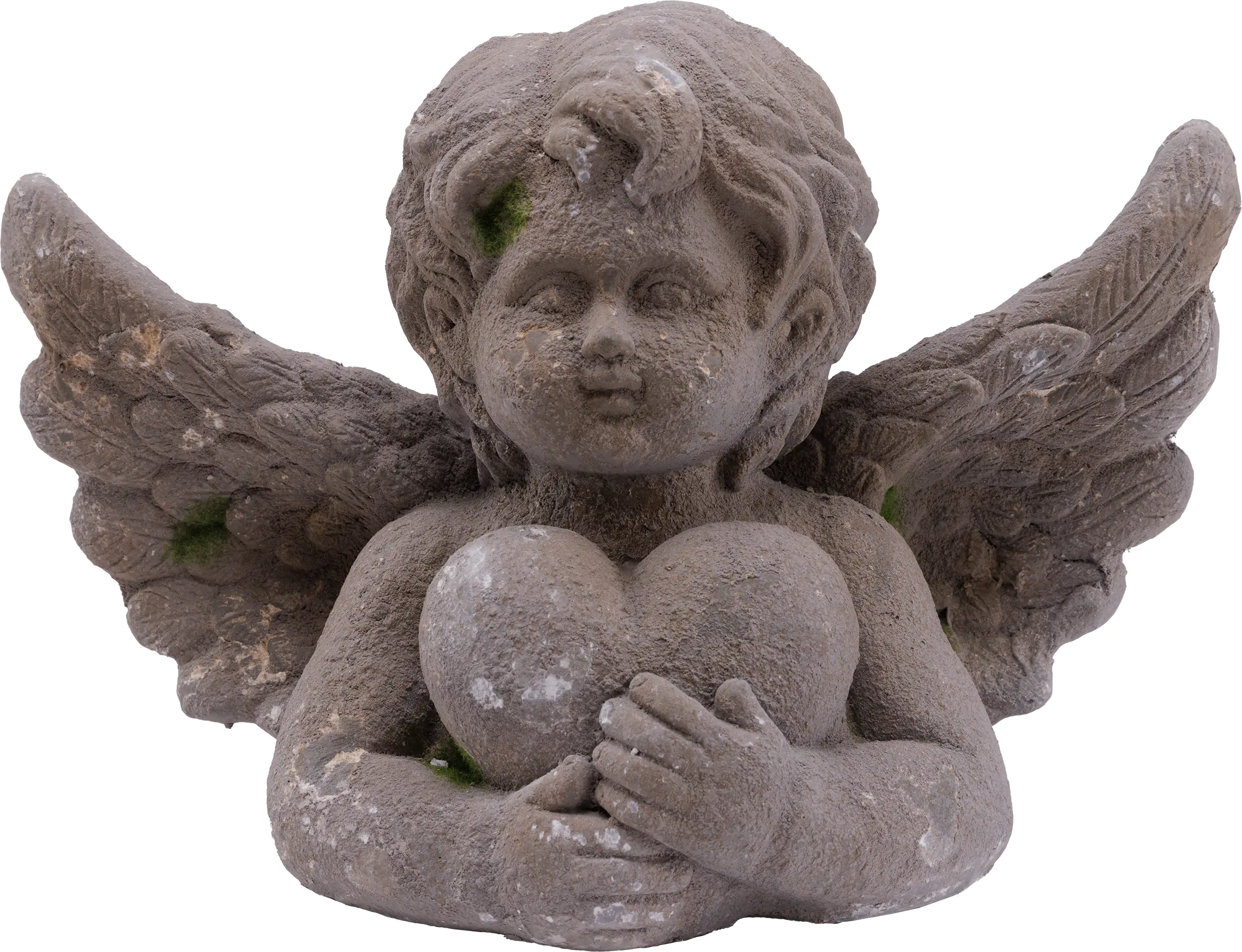 TrendLine Dekofigur Engel 39 x 28 cm grau