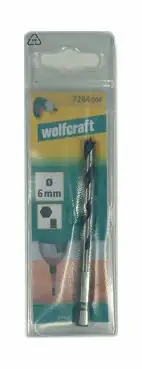 Wolfcraft Holzspiralbohrer CV Sechskant-Schaft 7262000 Ø 4 mm Sechskant Wolfcraft Holzspiralbohrer CV Sechskant-Schaft 7262000 Ø 4 mm Sechskant