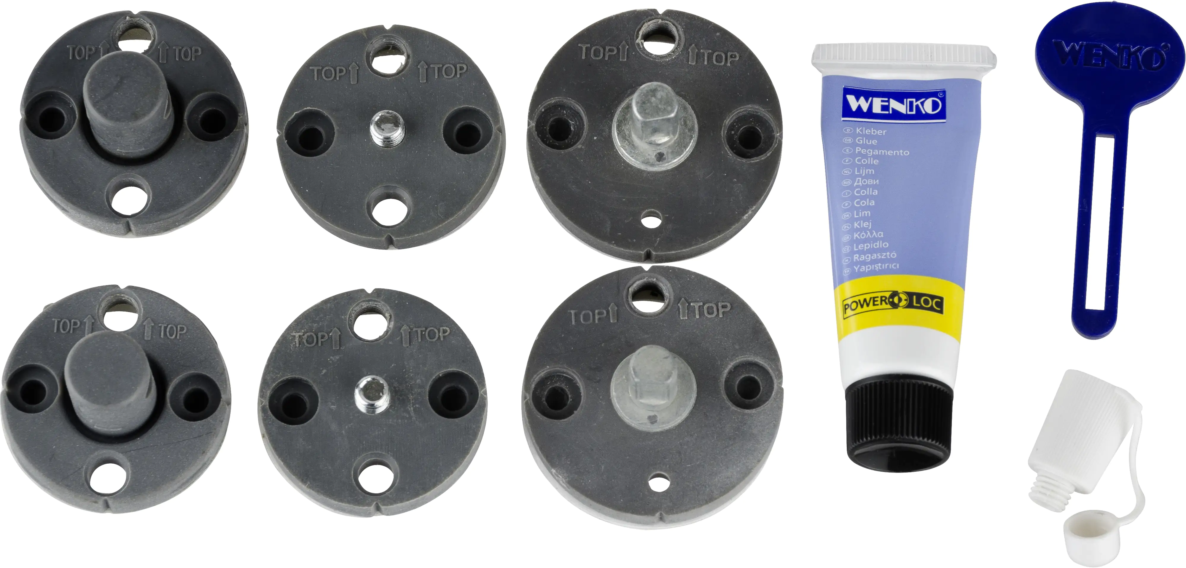 Wenko Power-Loc Ersatz-Set Inhalt: 8 teilig, belastbar bis 80 kg