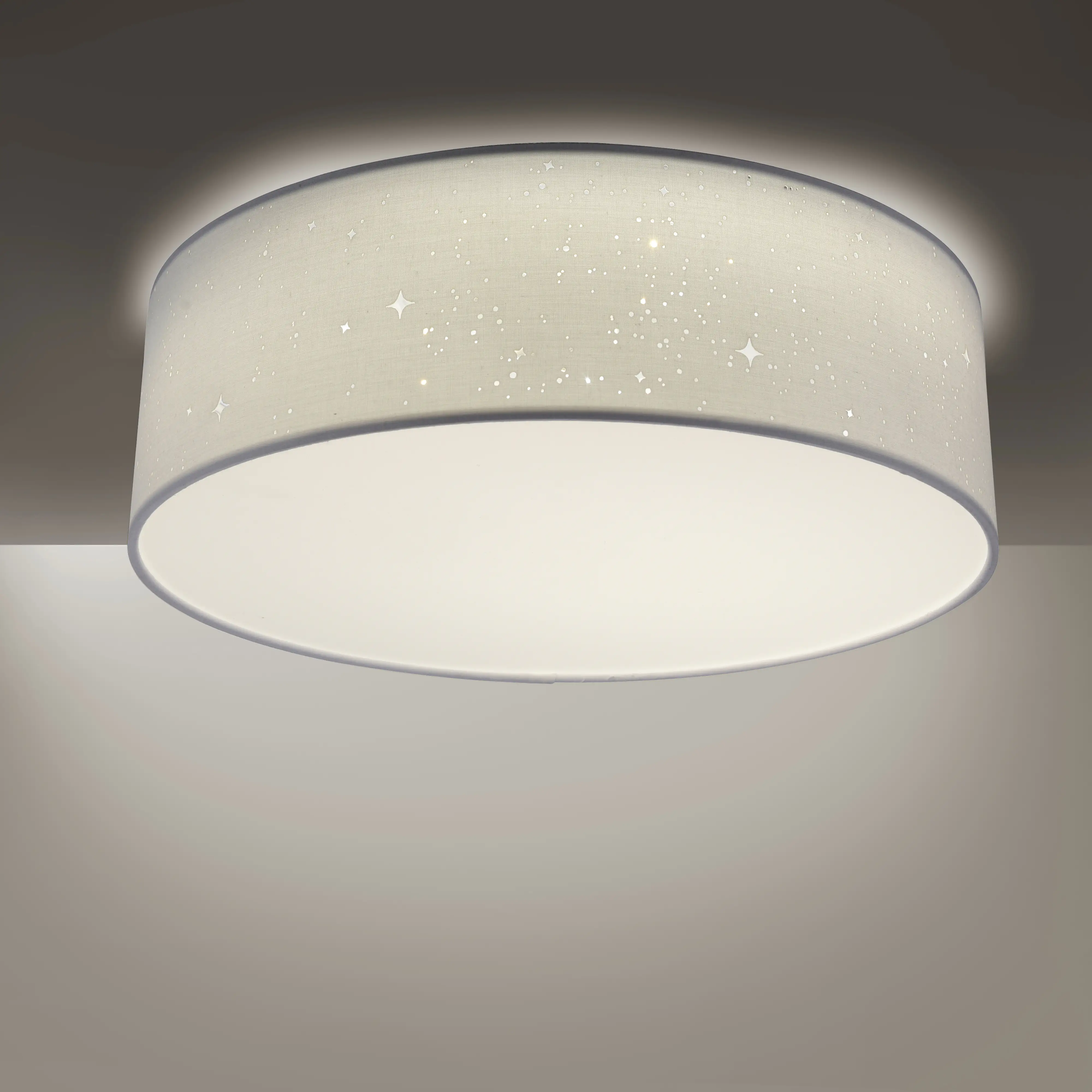 JustLight LED Deckenleuchte Mats Sternenhimmel Optik CCT weiß