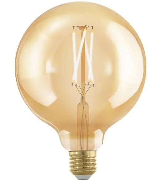 Eglo LED Globe G125 E27 4W amber dim